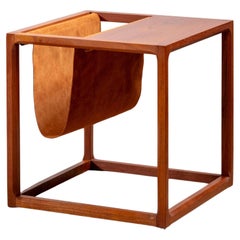Cube Magazine Rack/ Side table by Kai Kristiansen for Aksel Kjersgaard, Denmark