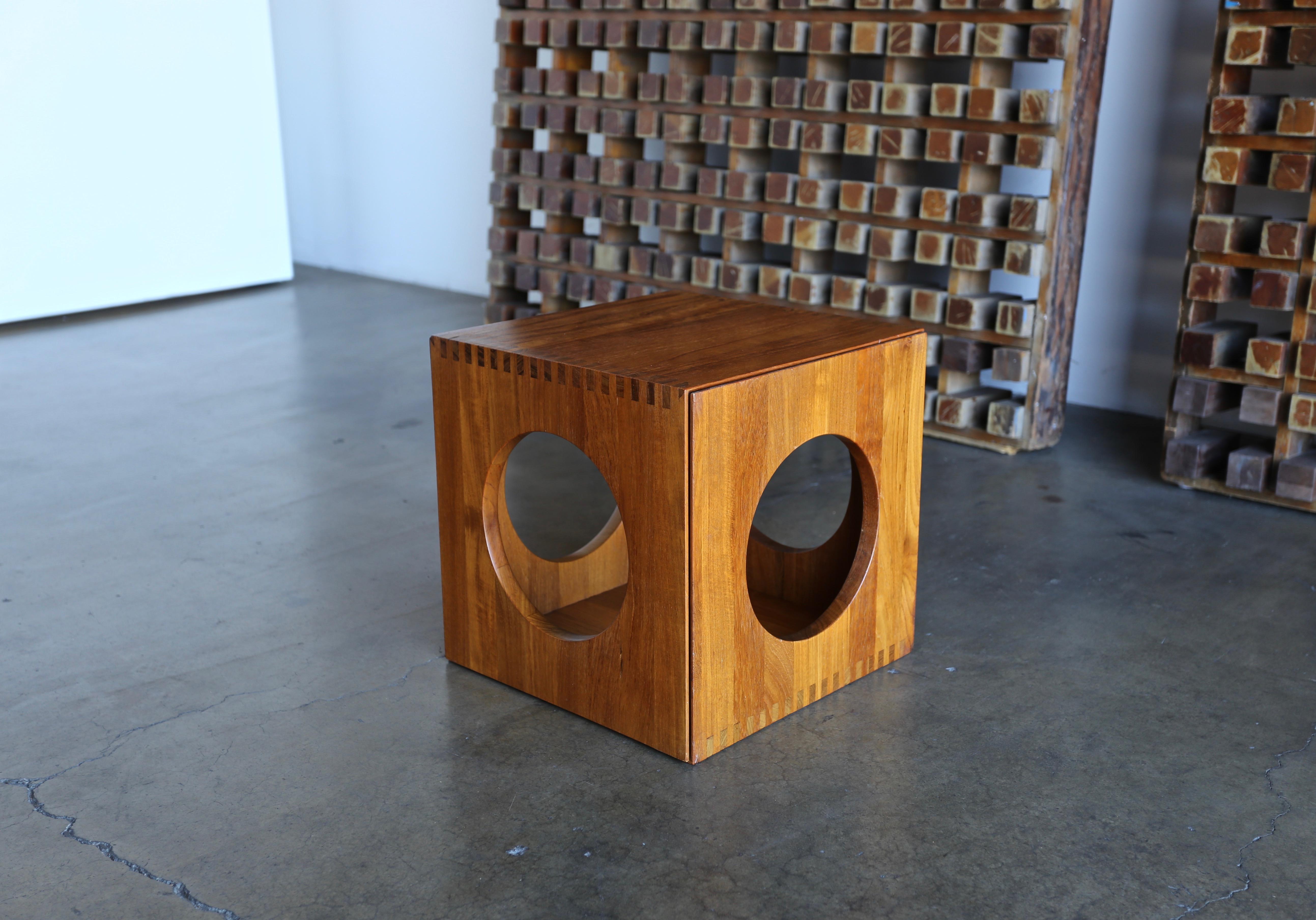 Teak Cube Nesting Tables by Peter Hvidt for Richard Nissen