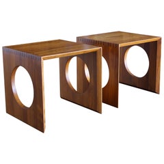 Tables gigognes Cube de Peter Hvidt pour Richard Nissen