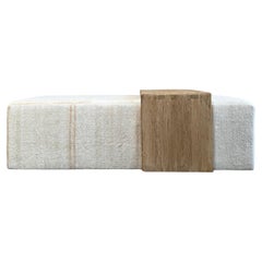 Cube ottoman 65" with elm table