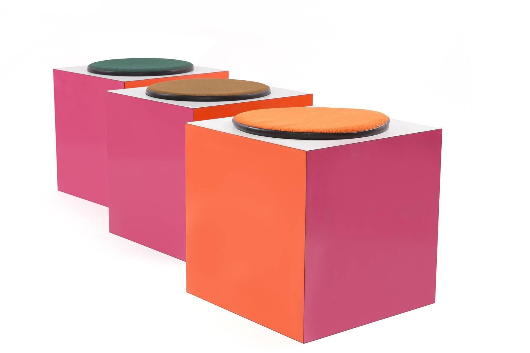 Canadian Cube Ottomans from 1967 Montreal World Expo