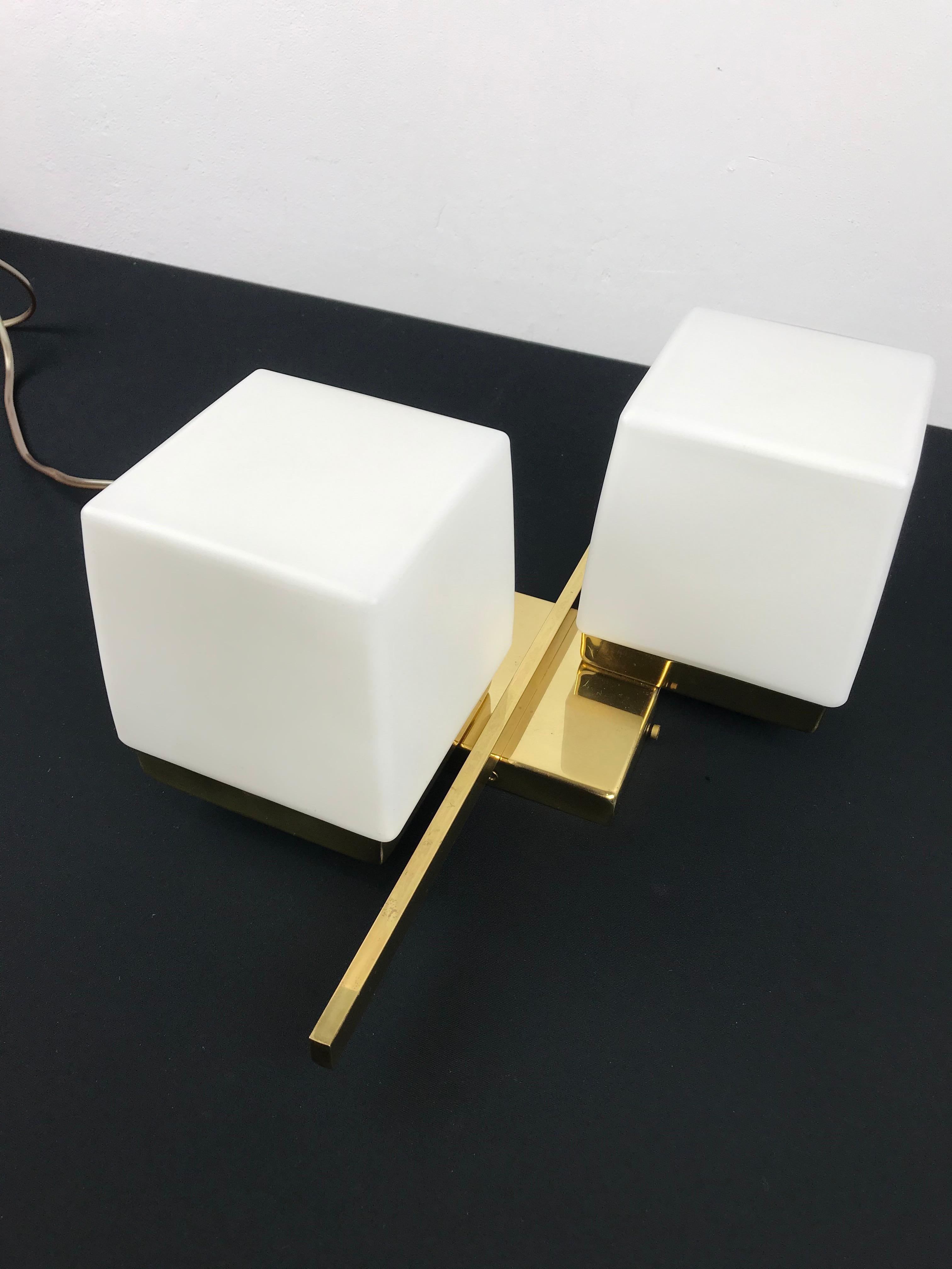 Cube Sciolari Wall Light,  vertical or horizontal  In Good Condition For Sale In Antwerp, BE