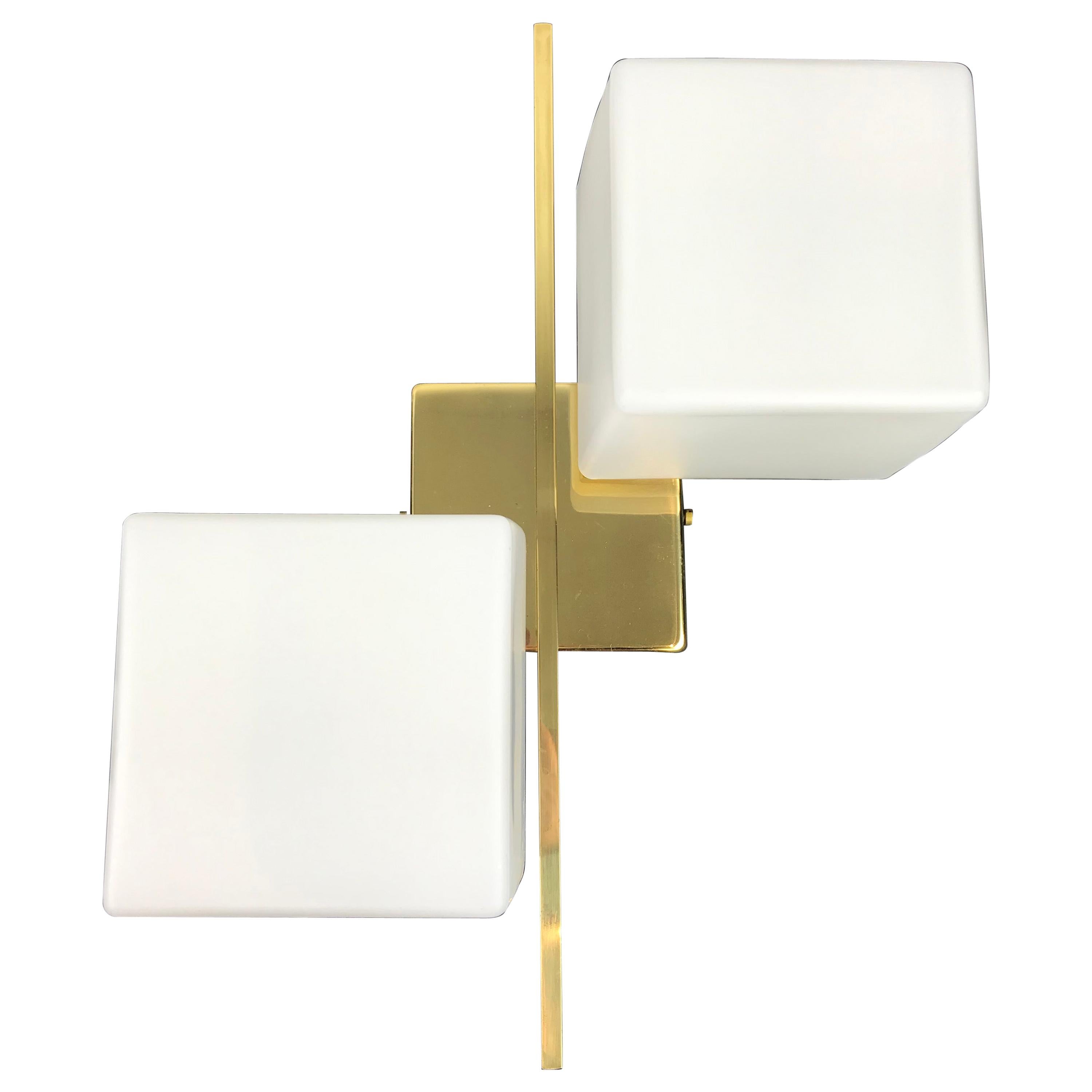 Cube Sciolari Wall Light,  vertical or horizontal  For Sale