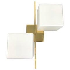 Vintage Cube Sciolari Wall Light, Direction Hanging Can Be Chosen