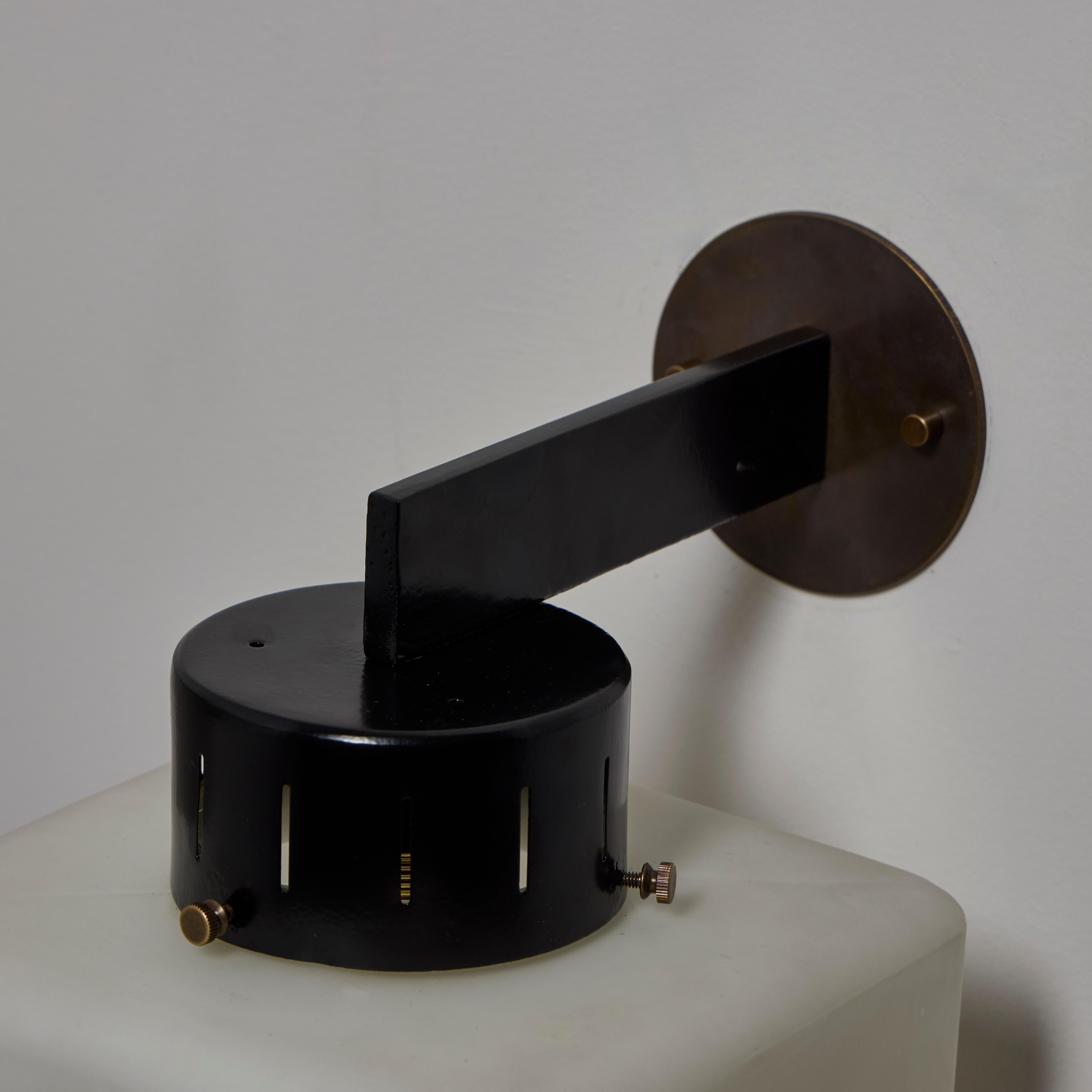 Brass Cube Sconces by Stilnovo For Sale