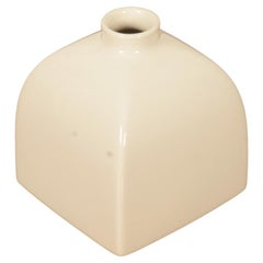 Cube Shape Porcelain KPM Berlin Vase Designed by KPM Trude Petri