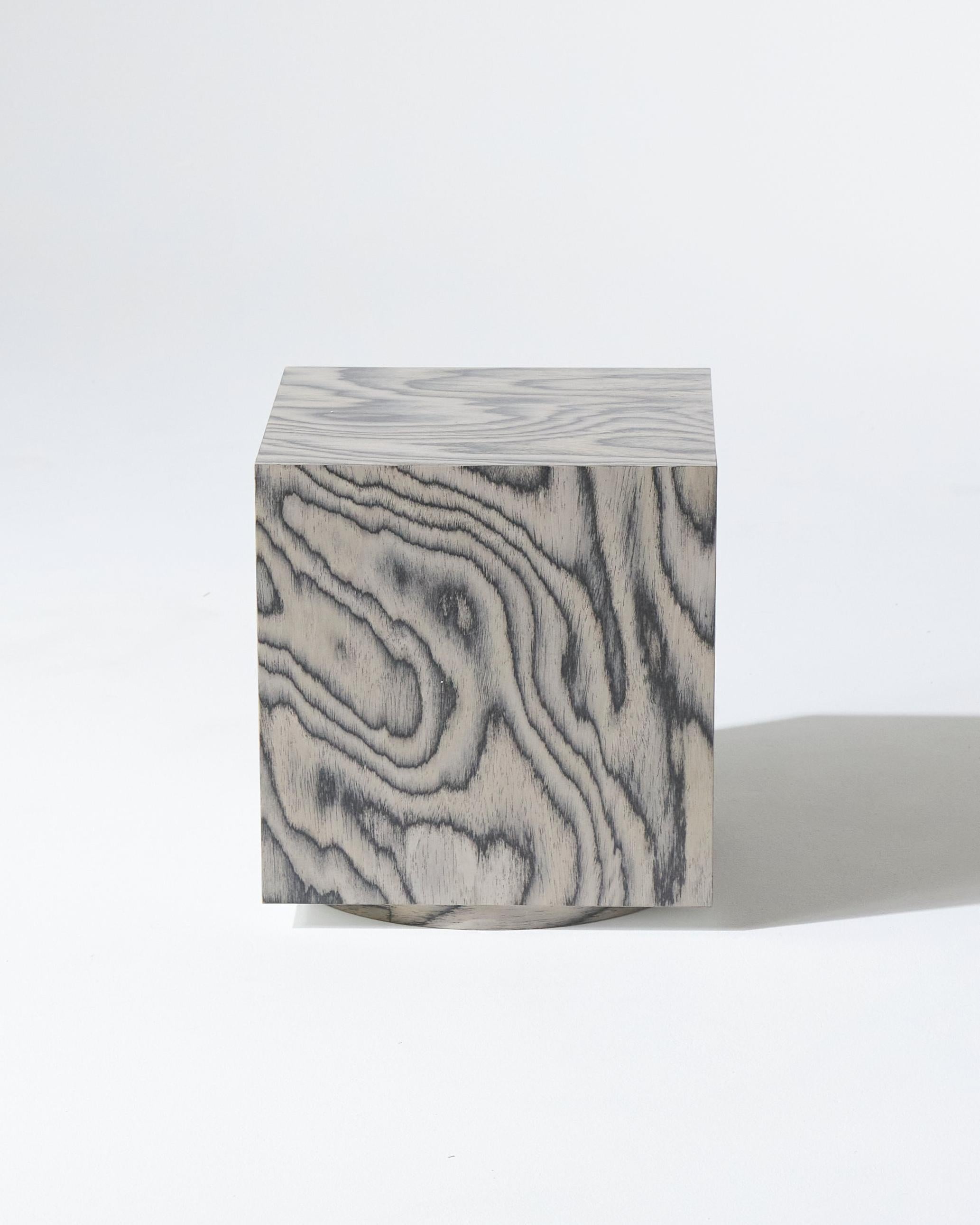 Cube-shaped side table, model 
