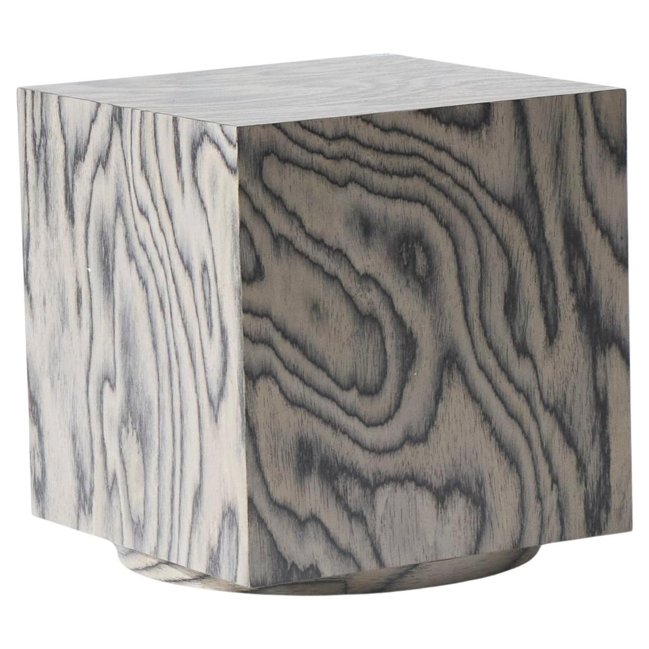 Cube-shaped side table "Object 106" For Sale