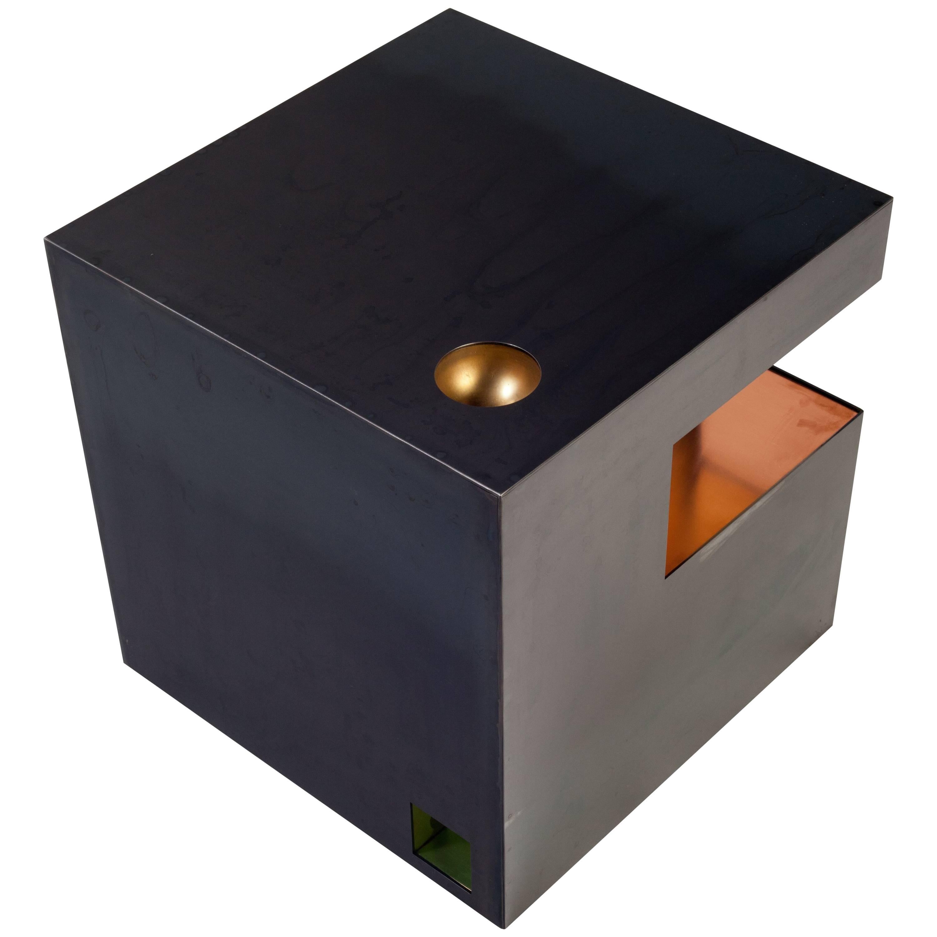 Cube Side Table by Harry Clark