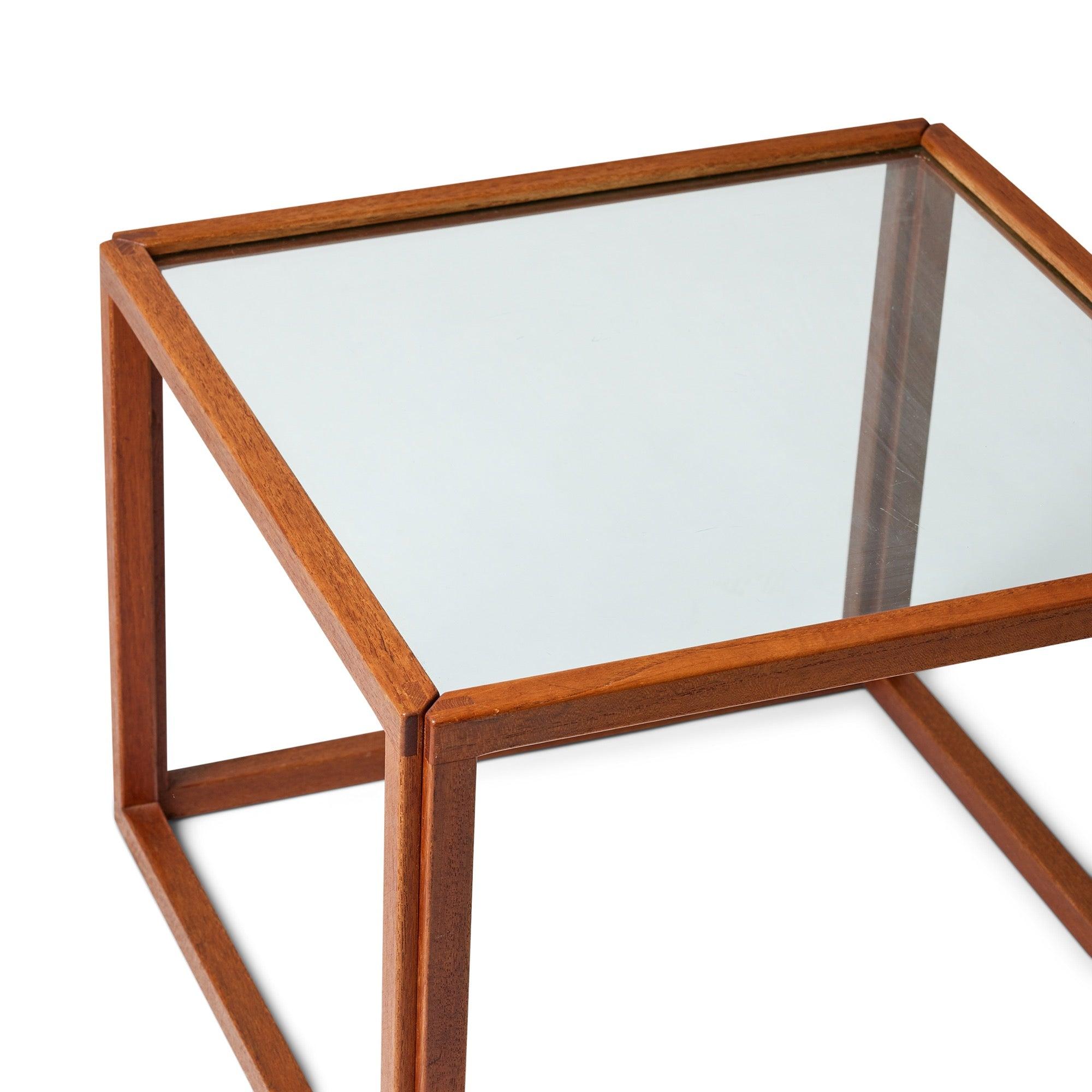 Danish Cube Side Table by Kai Kristiansen For Sale