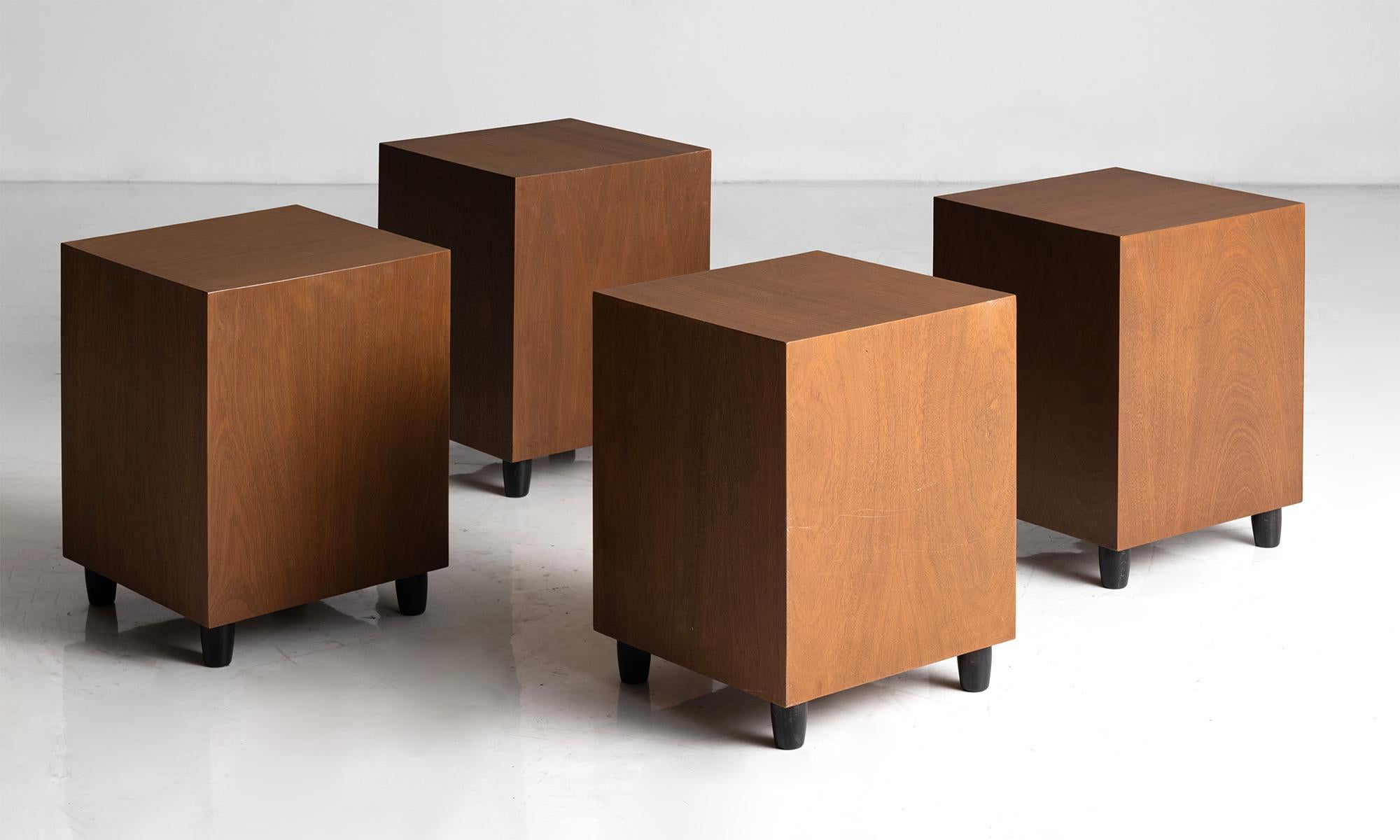 *Please note the price is per unit, and the tables are sold individually*

Cube side tables

Made in England

Simple table with oak veneer sitting on ebonised beech feet.

Measures: 15”L x 15”D x 20.5”H