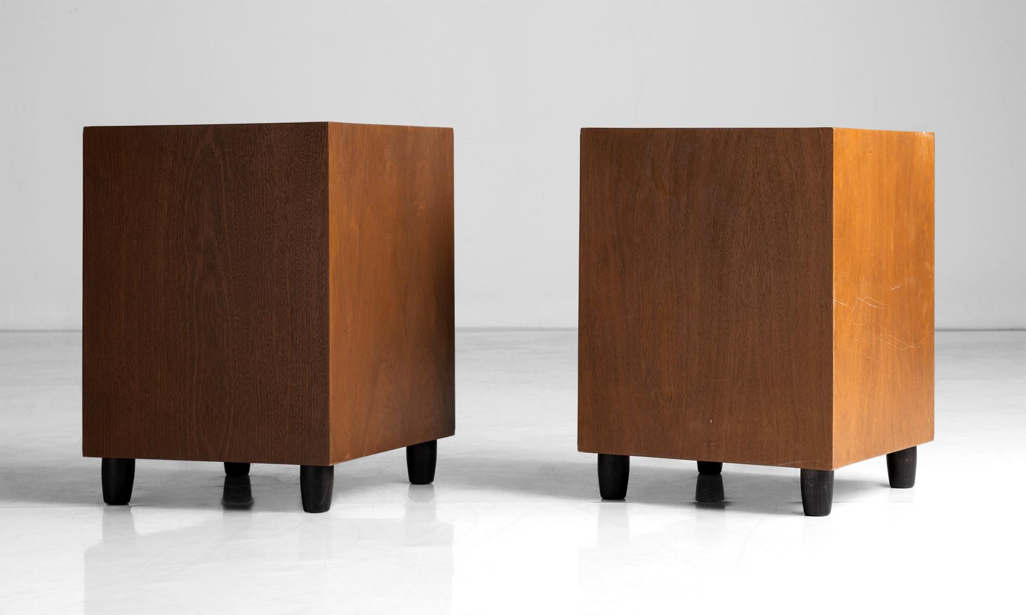 English Cube Side Tables, Made in England