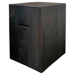 Antique Cube Sidetable 18th Century Dark Chestnut