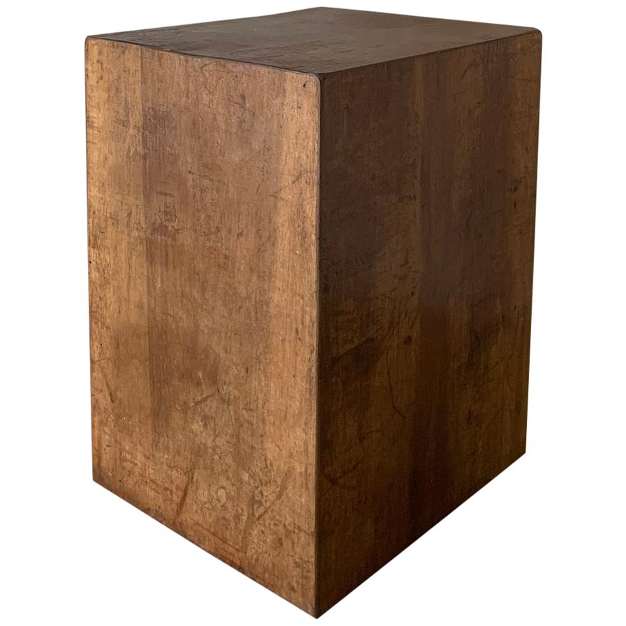 Cube Sidetable 18th Century Walnut