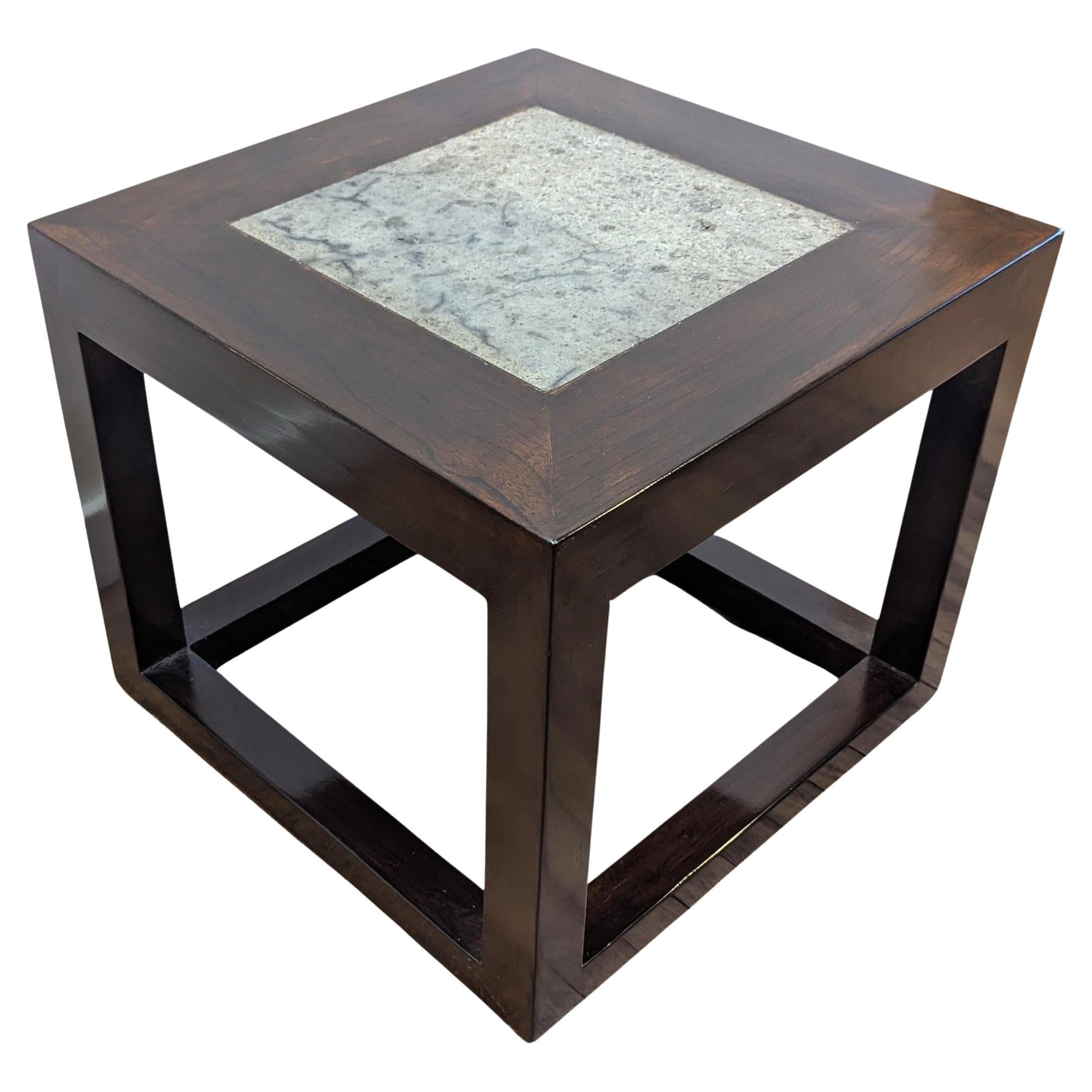 Cube Stone Top Table For Sale