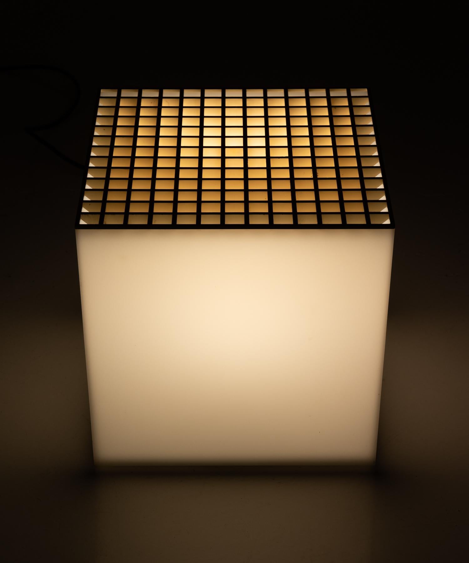 Mid-20th Century Cube Table Lamp by Cini & Nils, circa 1960