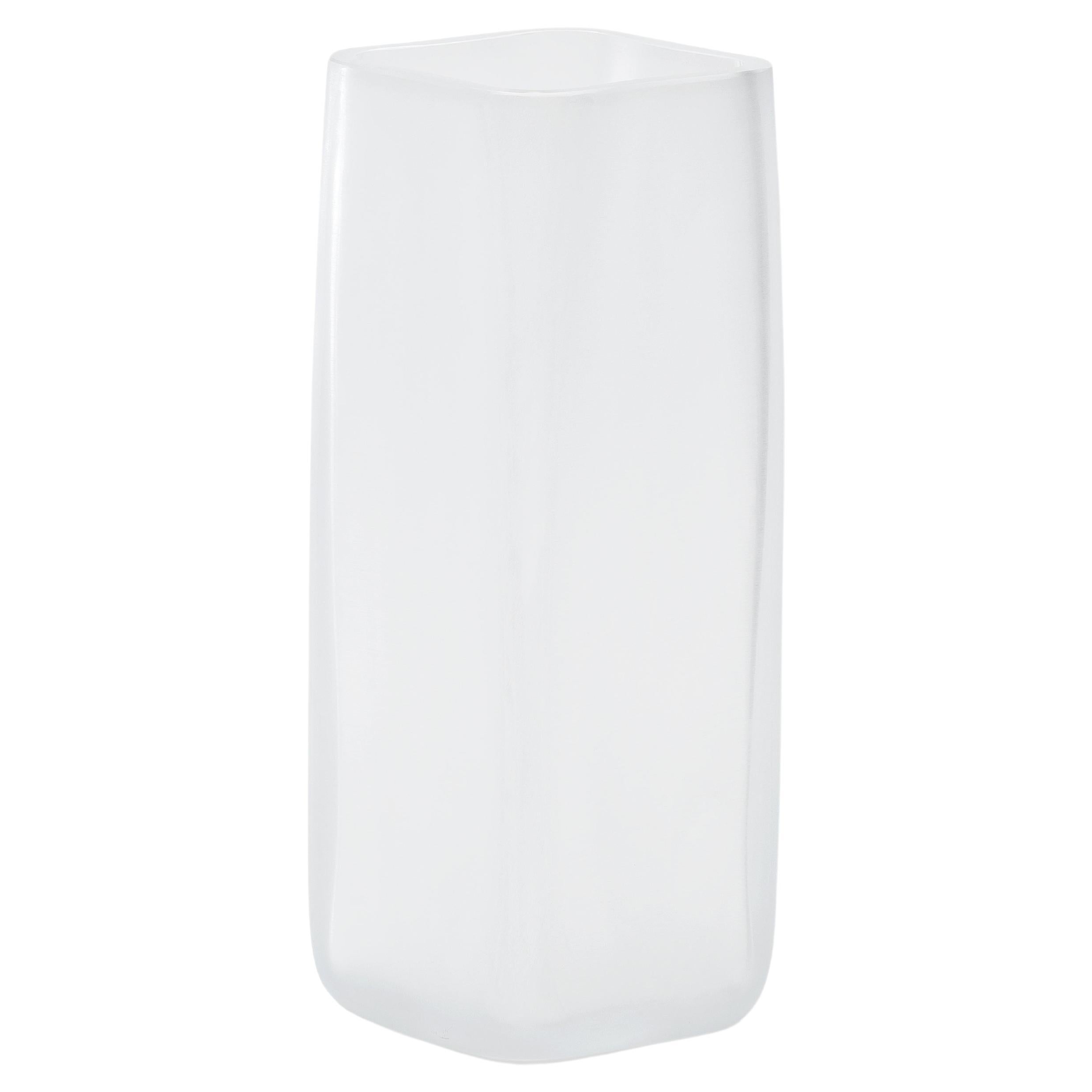 Cube White Vase by Purho