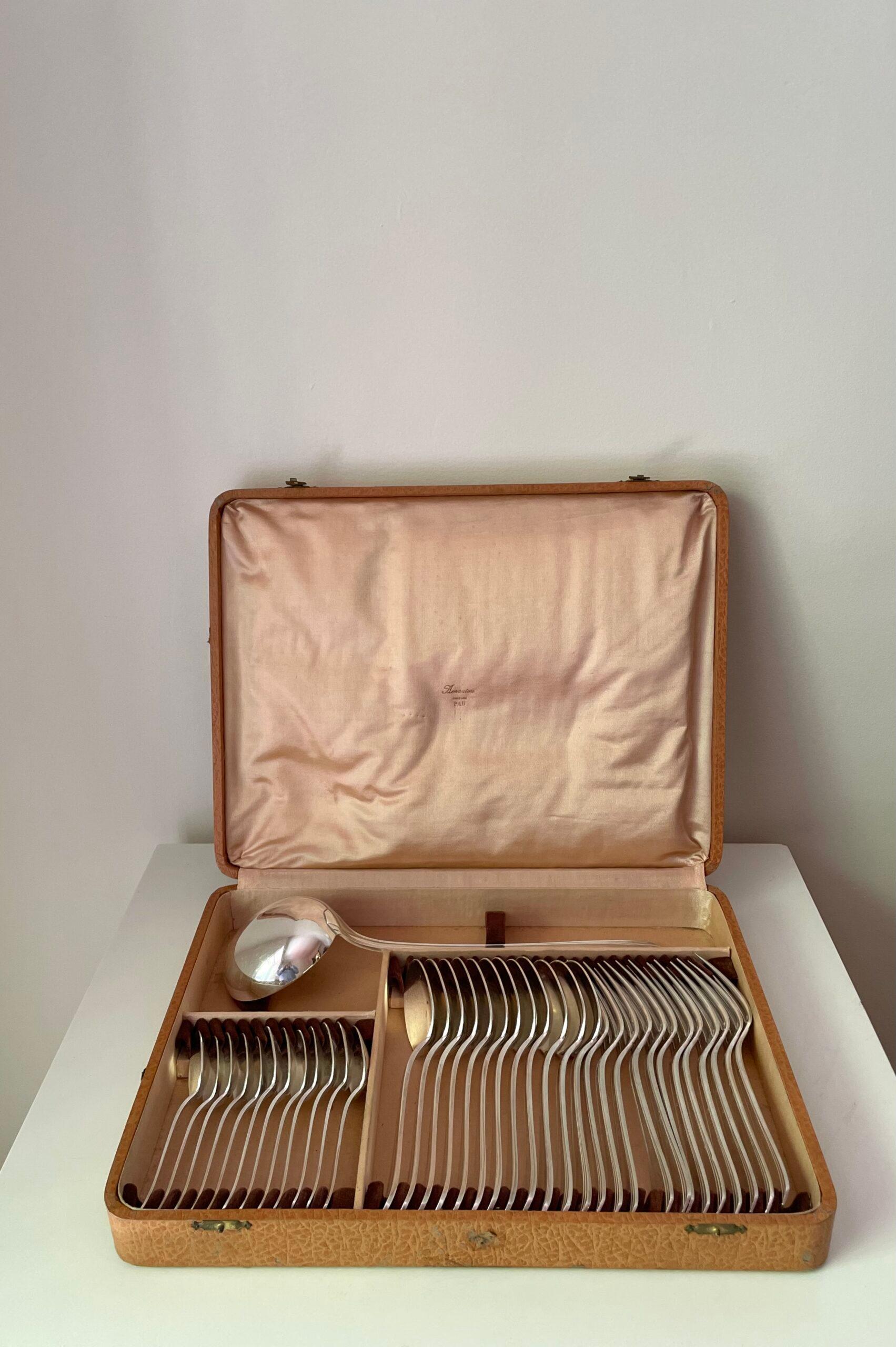 Silver Cubertería Boreal de Christofle For Sale