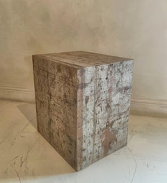 CUBES nightstand sidetables reclaimed wood paint