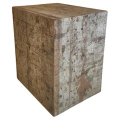 CUBES nightstand sidetables reclaimed wood paint
