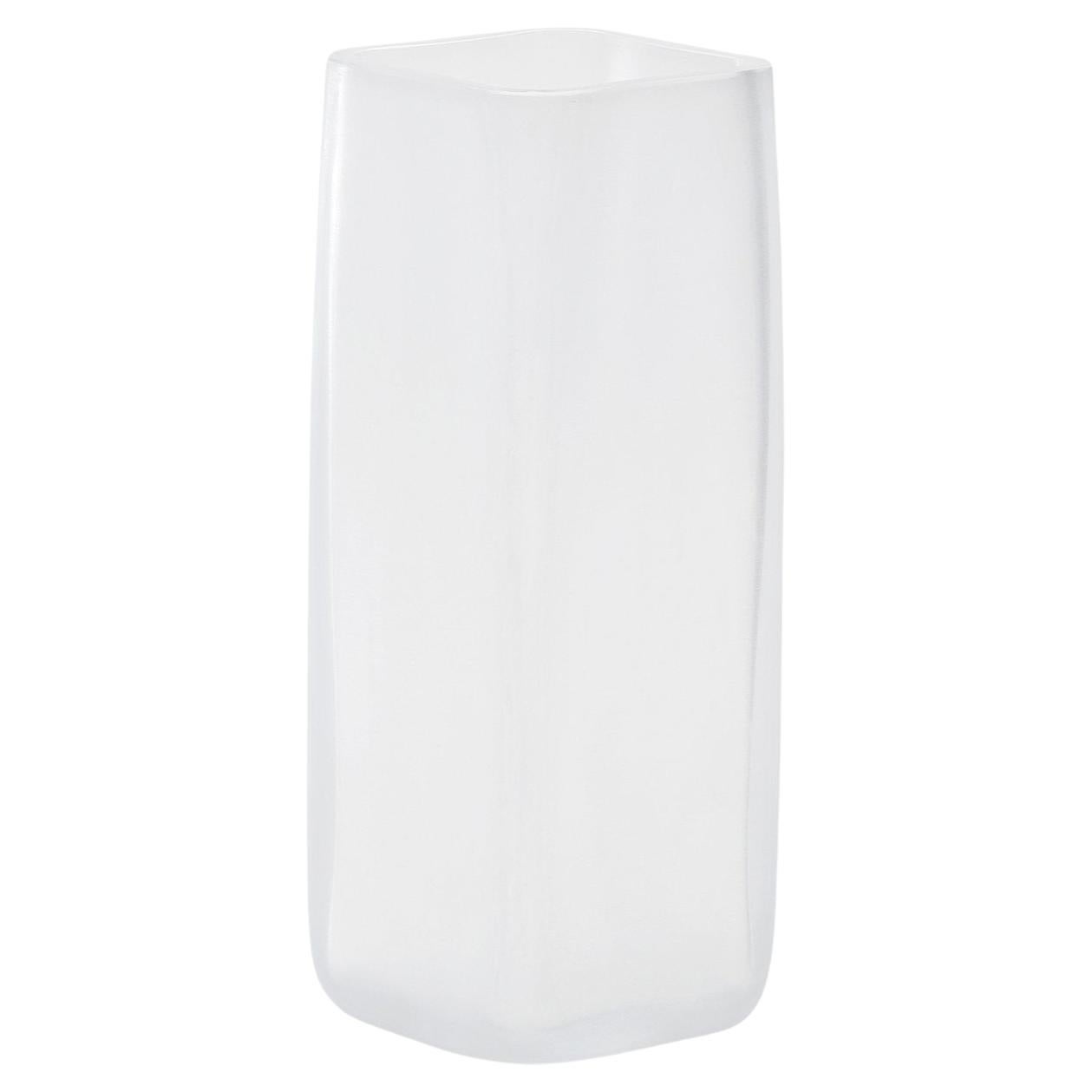 Cubes White Vase by LPKW For Sale