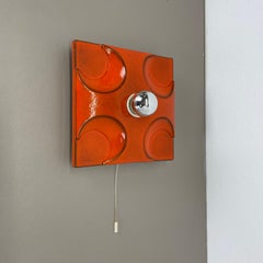 Aplique cúbico de cerámica de Rolf Krüger para HEINZ NEUHAUS Leuchten Alemania Años 70