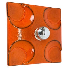 cubic Ceramic Wall Light by Rolf Krüger for HEINZ NEUHAUS Leuchten Germany 1970s