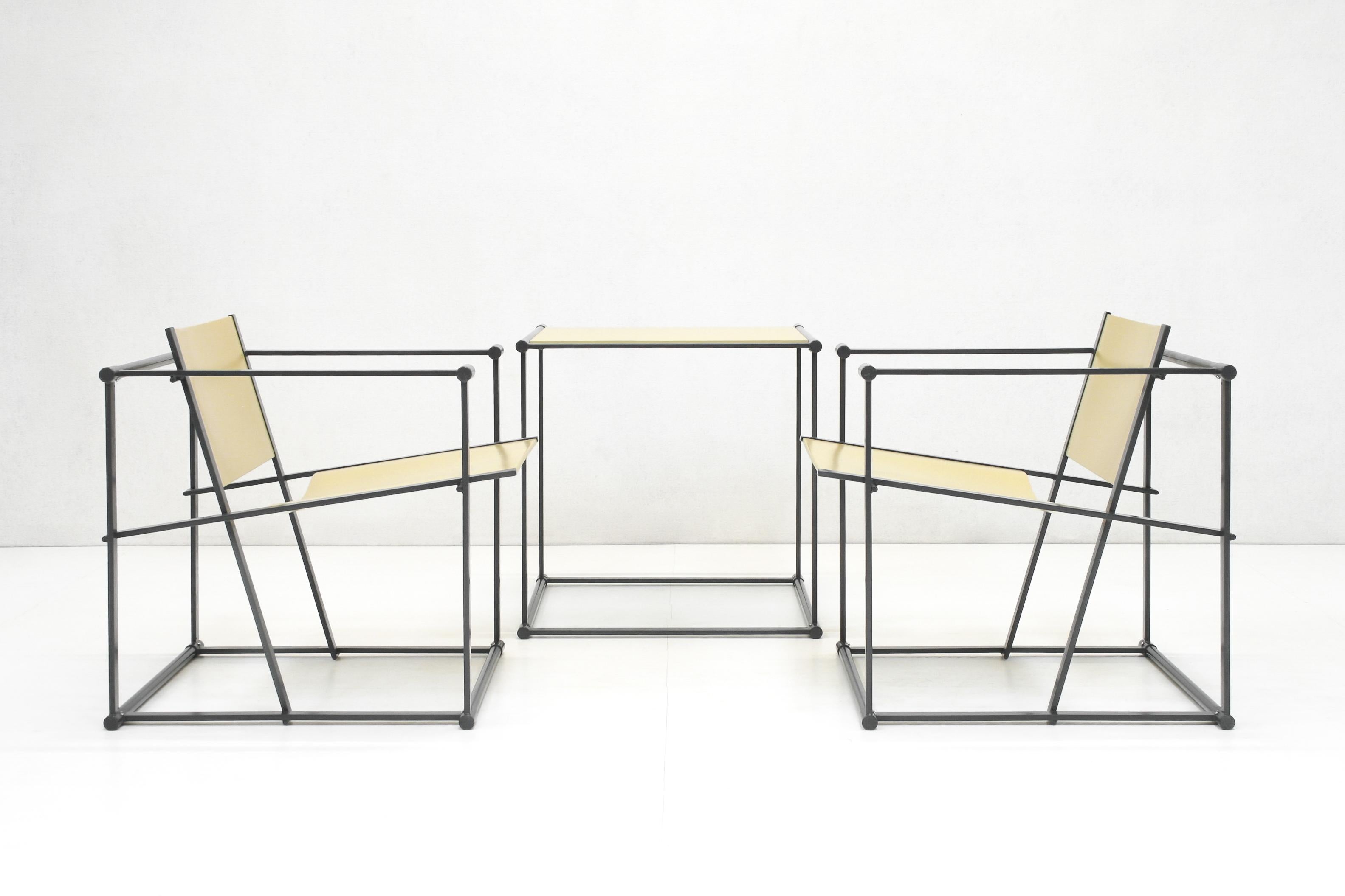 Cubic FM60 Chairs & Table by Radboud van Beekum for Pastoe For Sale 3