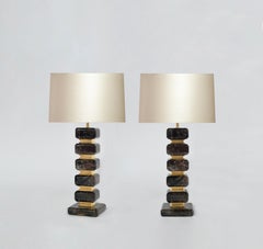 Cubic Form Rock Crystal Lamps by Phoenix