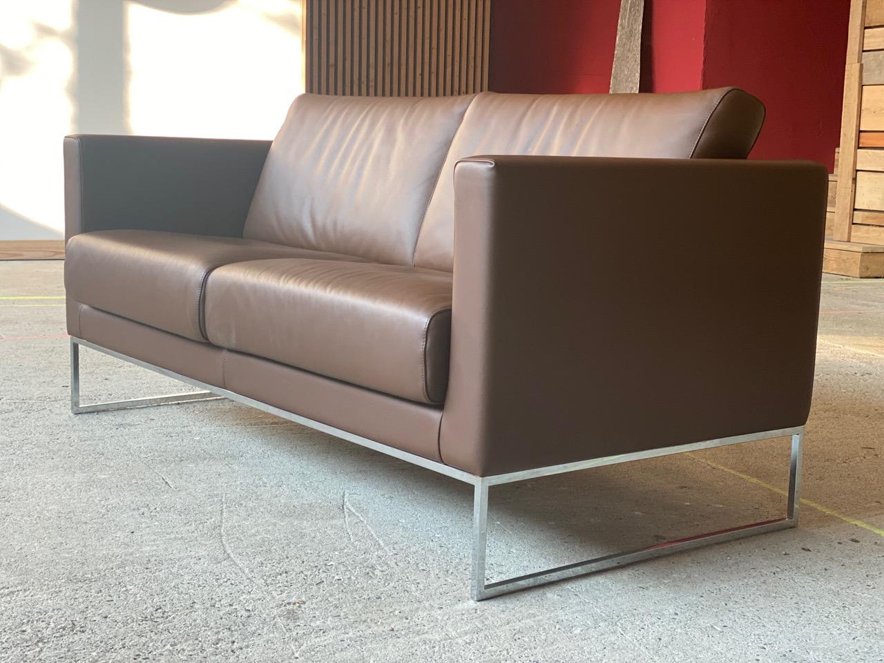 Cubic - Sofá de piel italiana de Giulio Marelli Italiano en venta