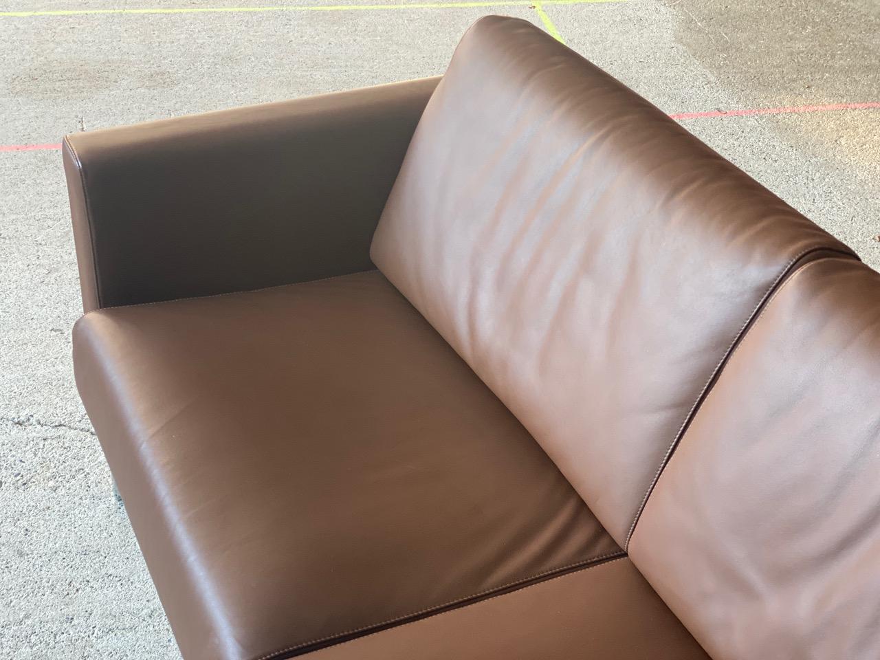 Cubic - Sofá de piel italiana de Giulio Marelli Siglo XXI y contemporáneo en venta