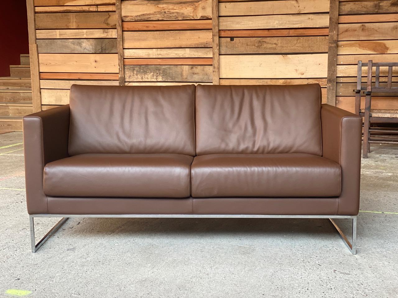 Cubic - Sofá de piel italiana de Giulio Marelli en venta 1