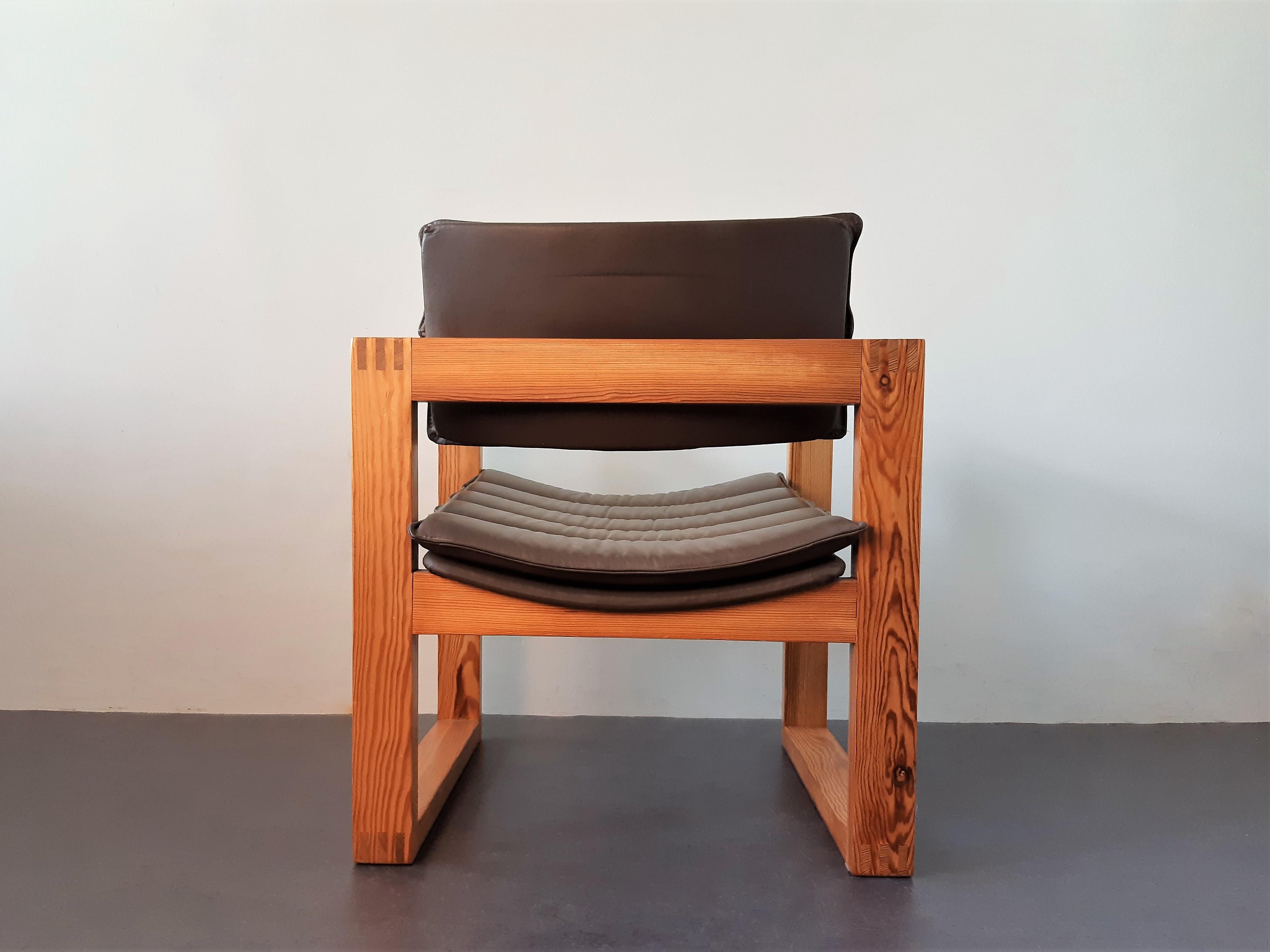 Cubic-Loungesessel von Ate van Apeldoorn für Houtwerk Hattem, Niederlande 196 im Zustand „Gut“ im Angebot in Steenwijk, NL