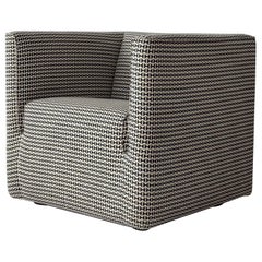 Cubic Lounge Chair by Jules Heumann for Metropolitan in Alexander Girard Fabric