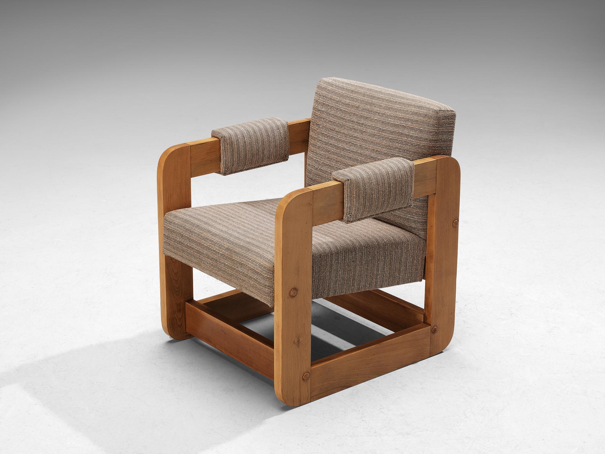 Cubic Lounge Chairs mit hellgrauer Polsterung  im Angebot 3
