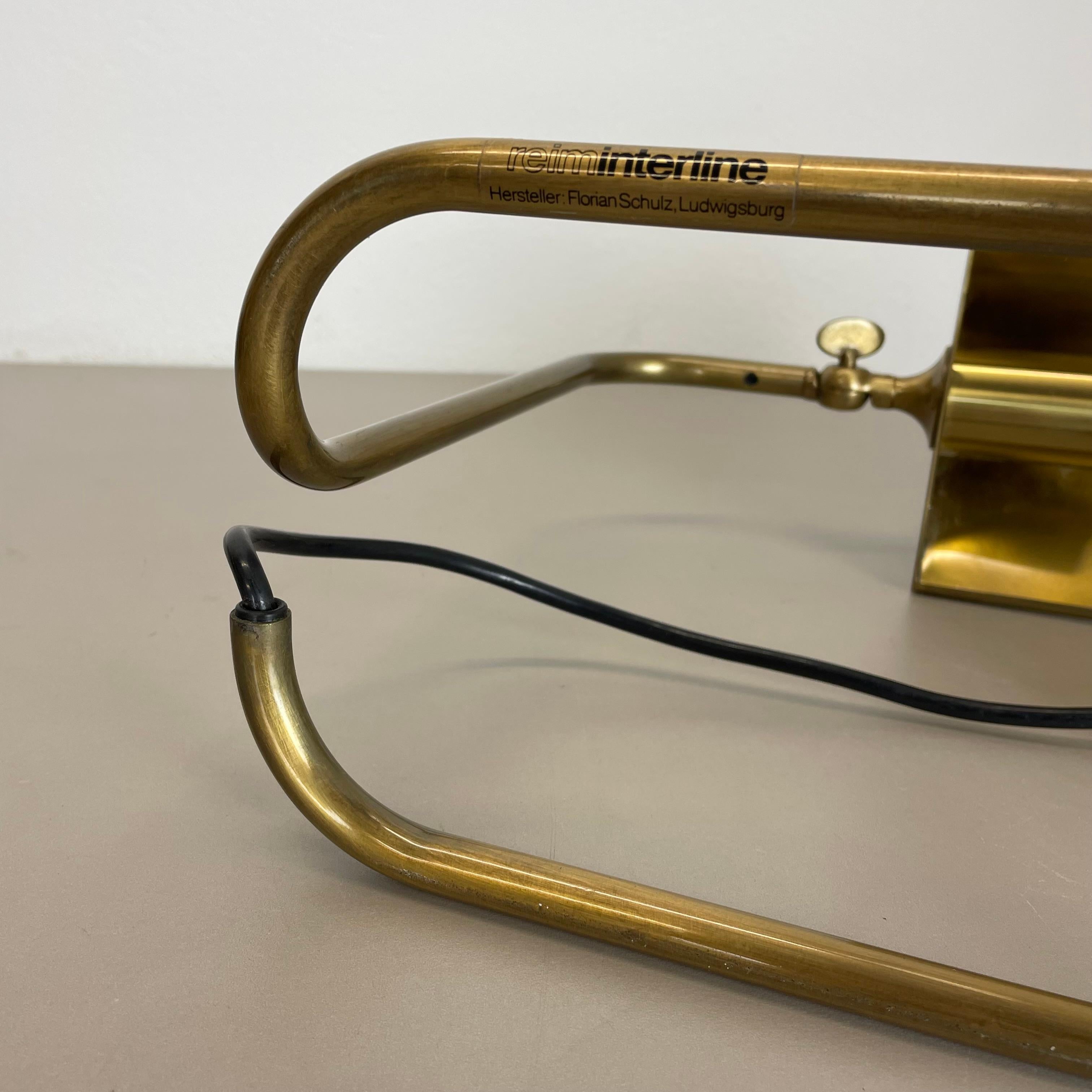 Cubic Modernist Brass Metal Table Light by Florian Schulz, Germany, 1970s For Sale 15