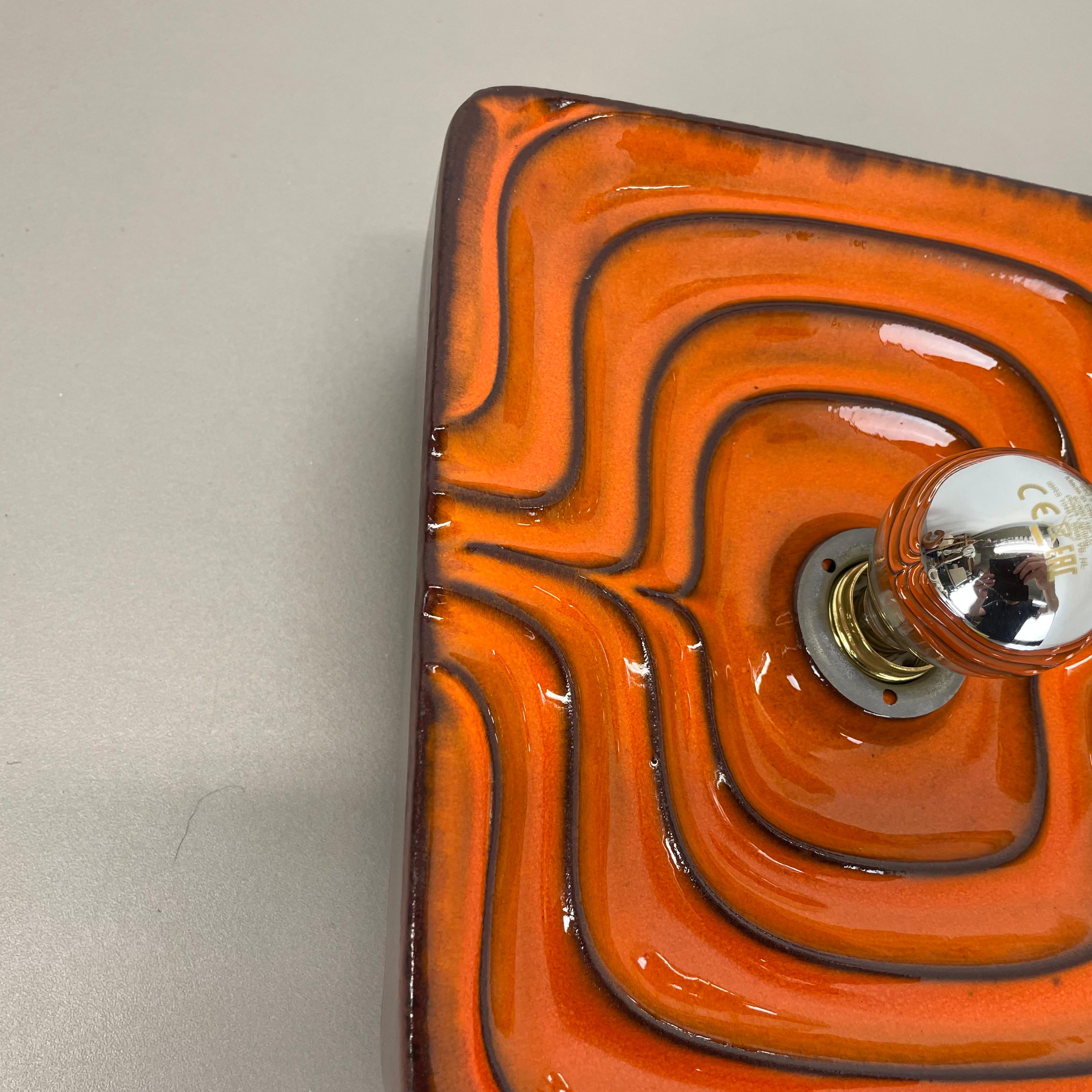 Cubic psychedelic POP ART Fat Lava Wall Light by PAN CERAMICS, Germany, 1970 no1 For Sale 6