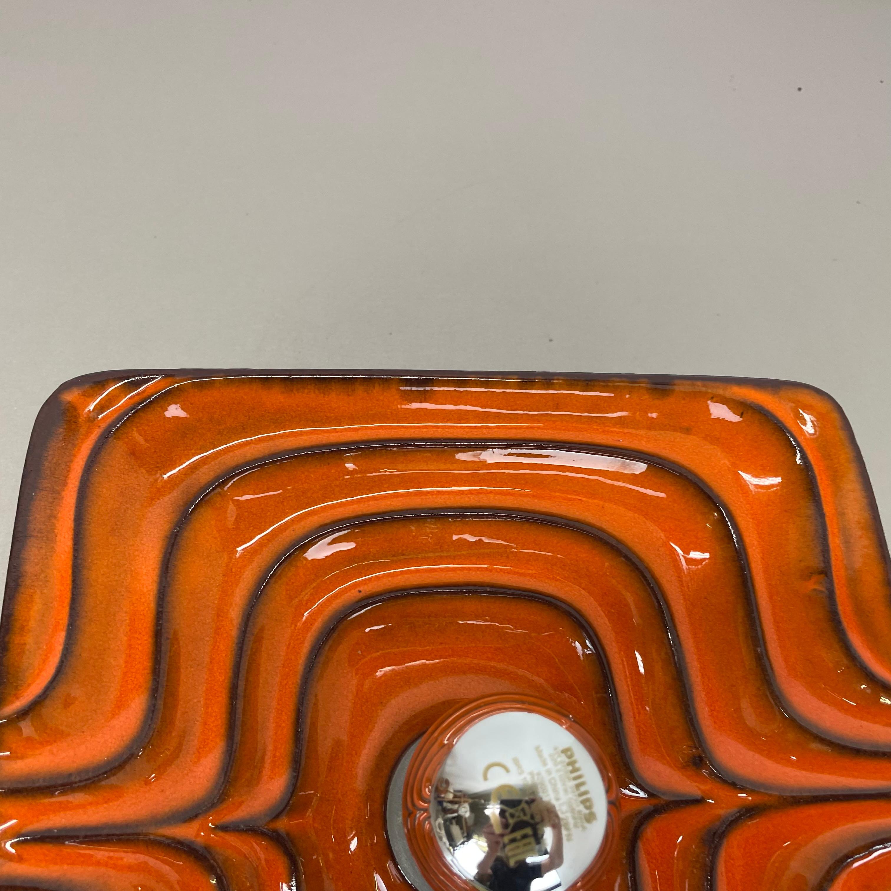 Cubic psychedelic POP ART Fat Lava Wall Light by PAN CERAMICS, Germany, 1970 no1 For Sale 7
