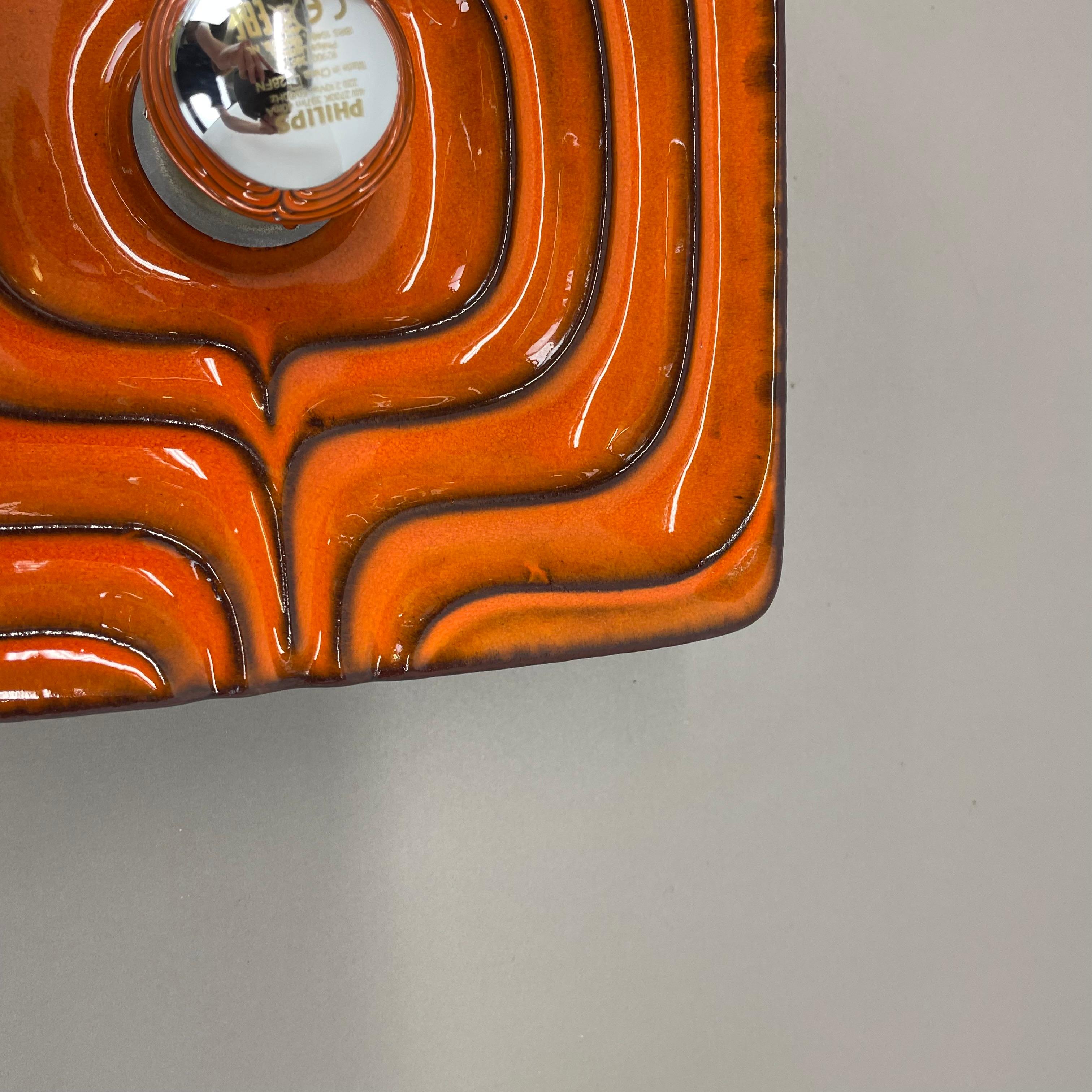 Cubic psychedelic POP ART Fat Lava Wall Light by PAN CERAMICS, Germany, 1970 no1 For Sale 8