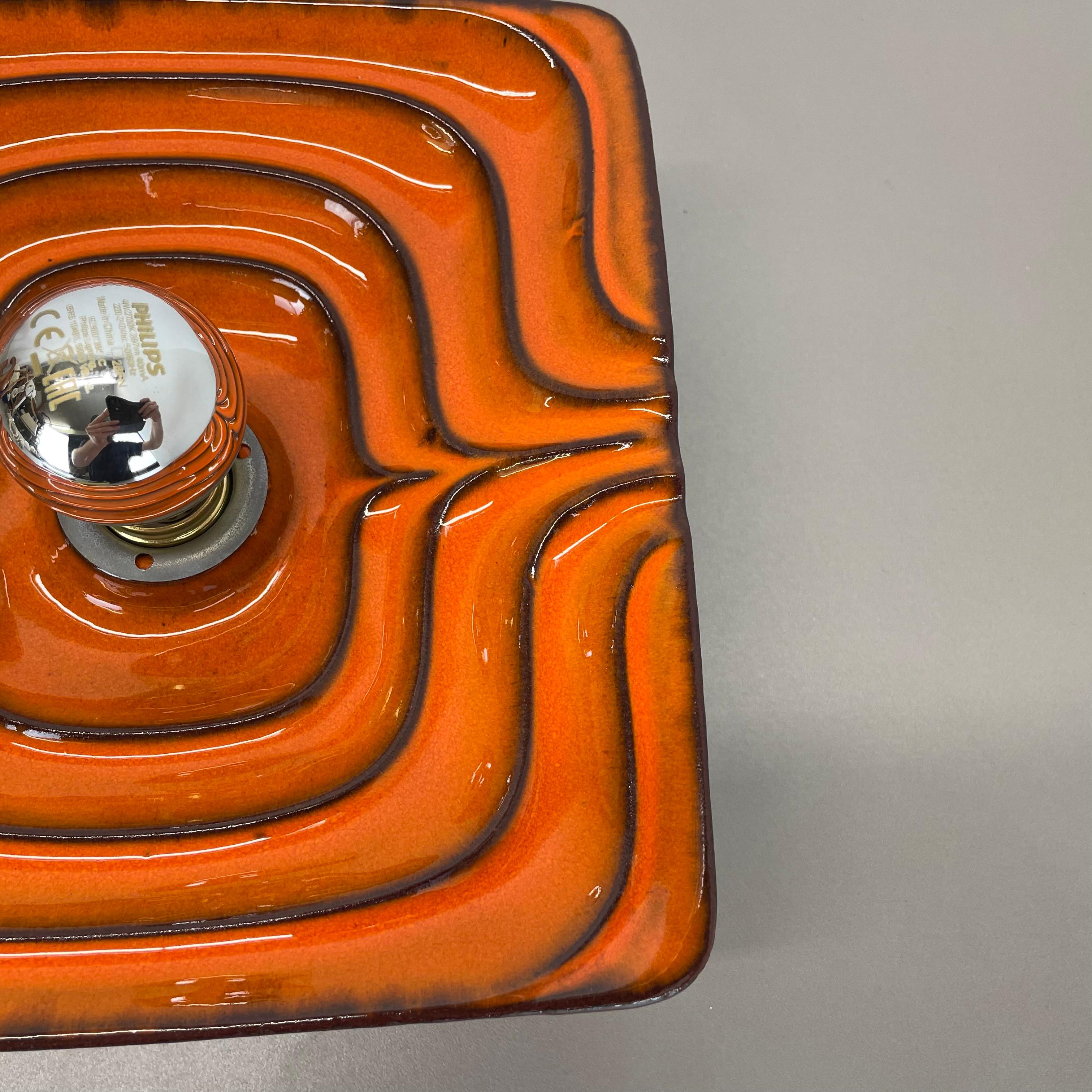 Cubic psychedelic POP ART Fat Lava Wall Light by PAN CERAMICS, Germany, 1970 no1 For Sale 9