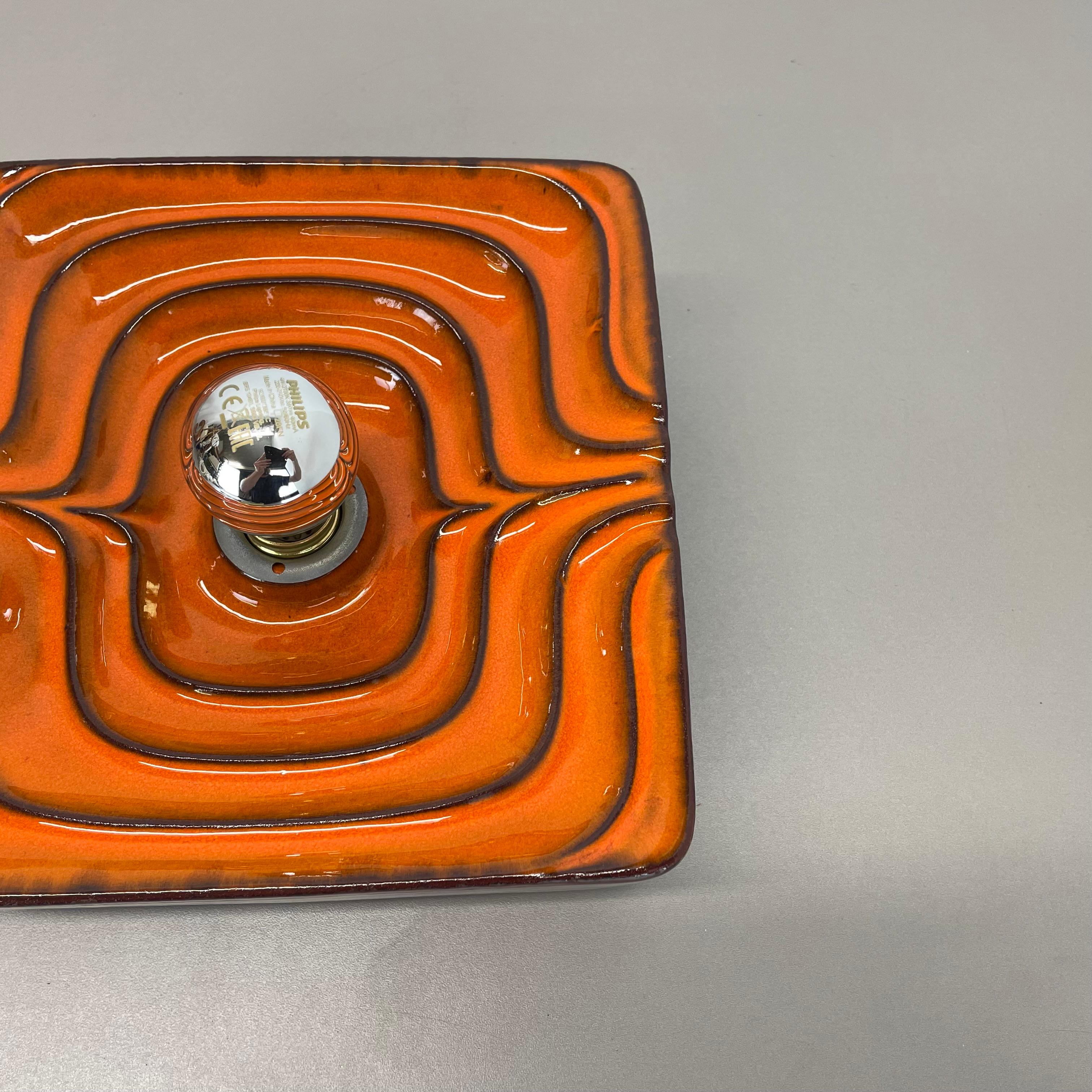 Cubic psychedelic POP ART Fat Lava Wall Light by PAN CERAMICS, Germany, 1970 no1 For Sale 10