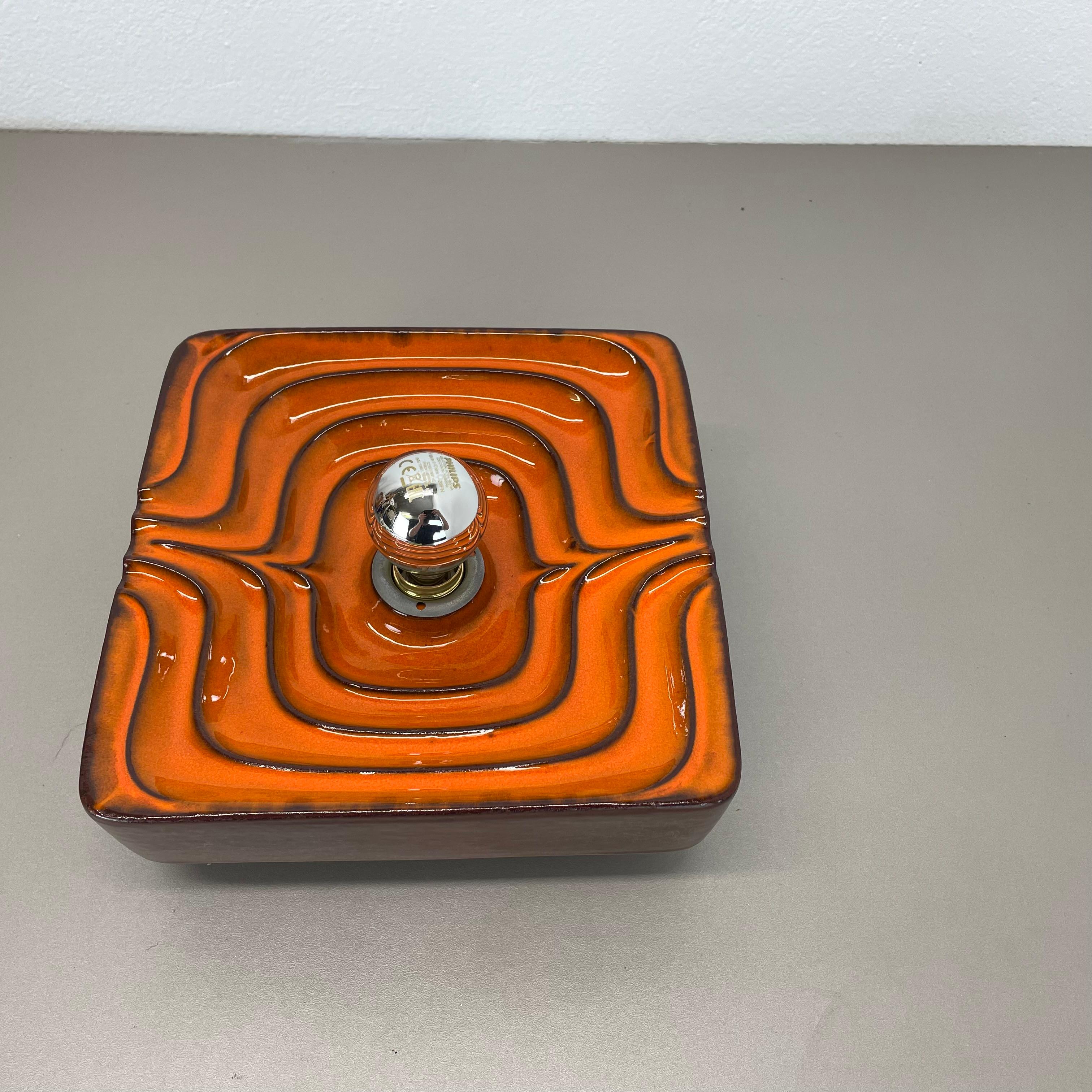 Cubic psychedelic POP ART Fat Lava Wall Light by PAN CERAMICS, Germany, 1970 no1 For Sale 11