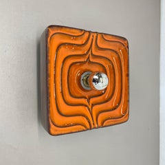 Aplique cúbico psicodélico POP ART Fat Lava de PAN CERAMICS, Alemania, 1970 no1