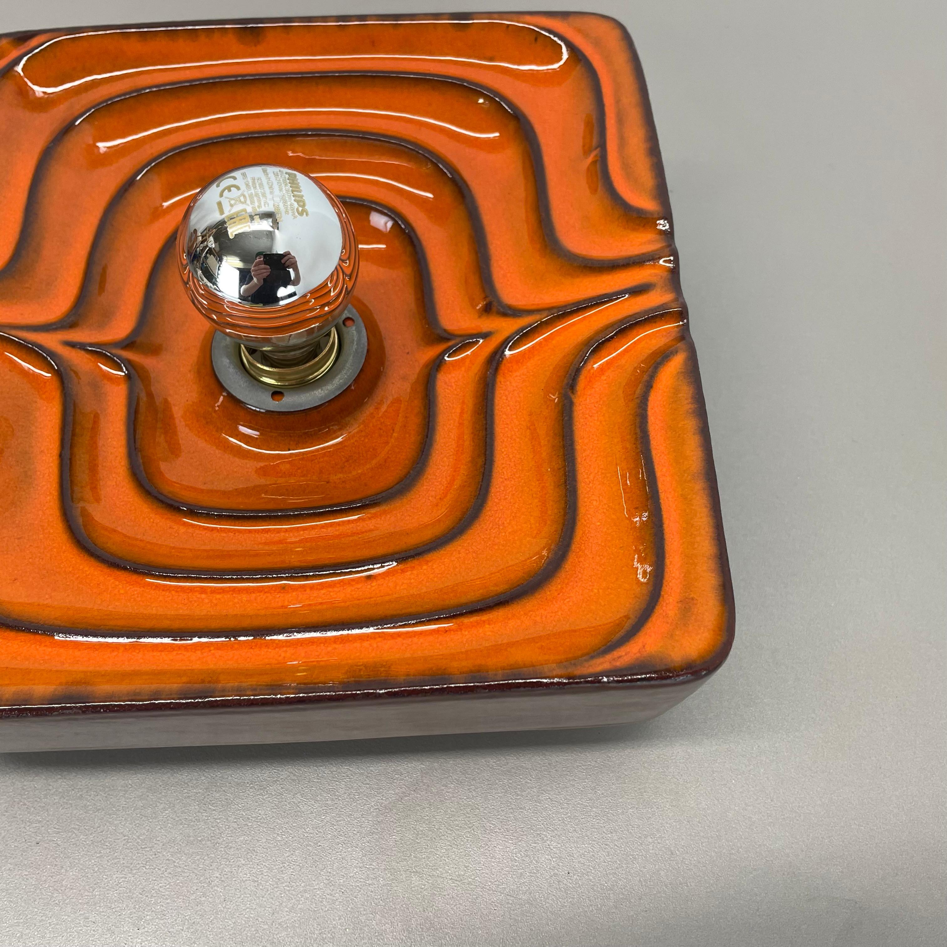 Cubic psychedelic POP ART Fat Lava Wall Light by PAN CERAMICS, Germany, 1970 no1 For Sale 1