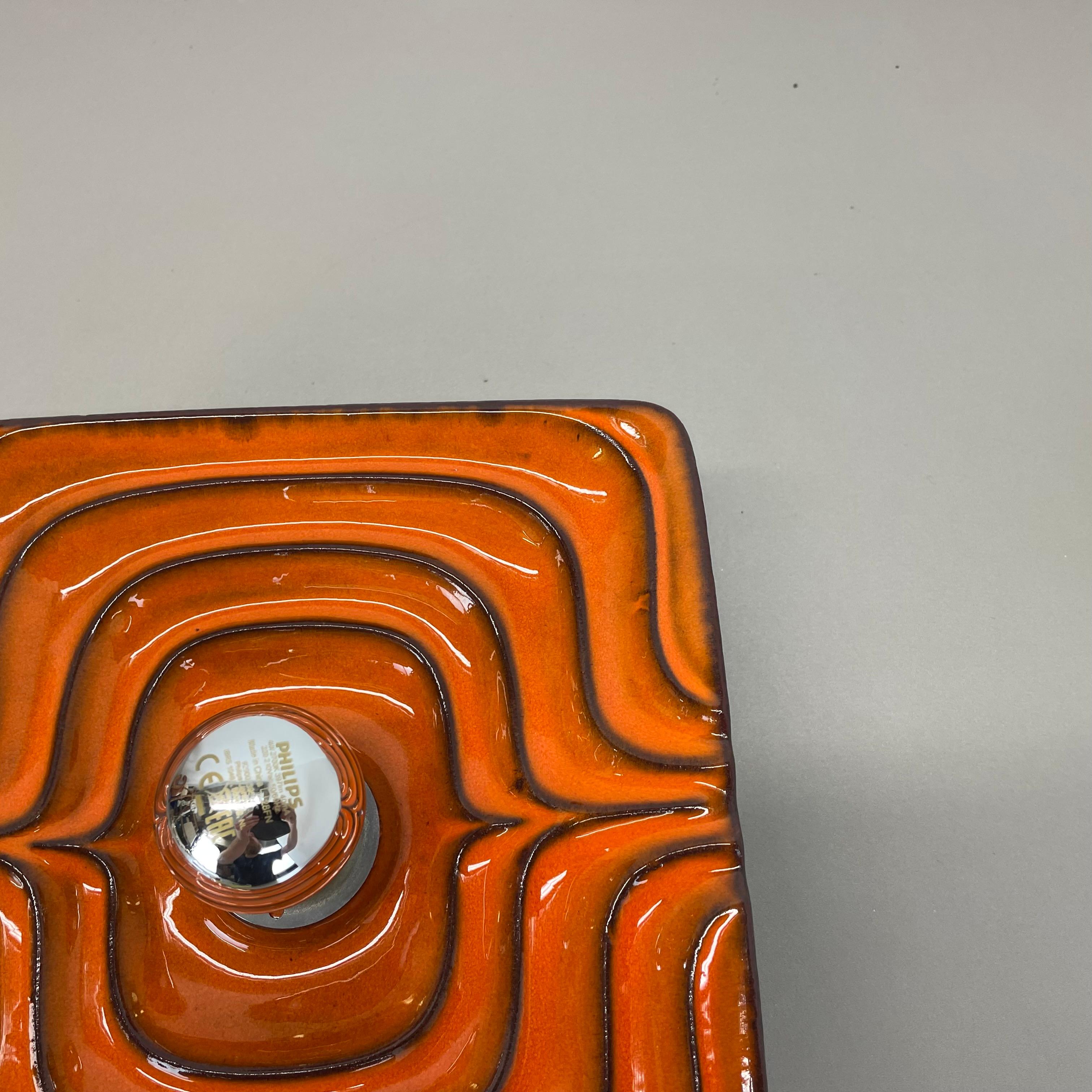 Cubic psychedelic POP ART Fat Lava Wall Light by PAN CERAMICS, Germany, 1970 no1 For Sale 2