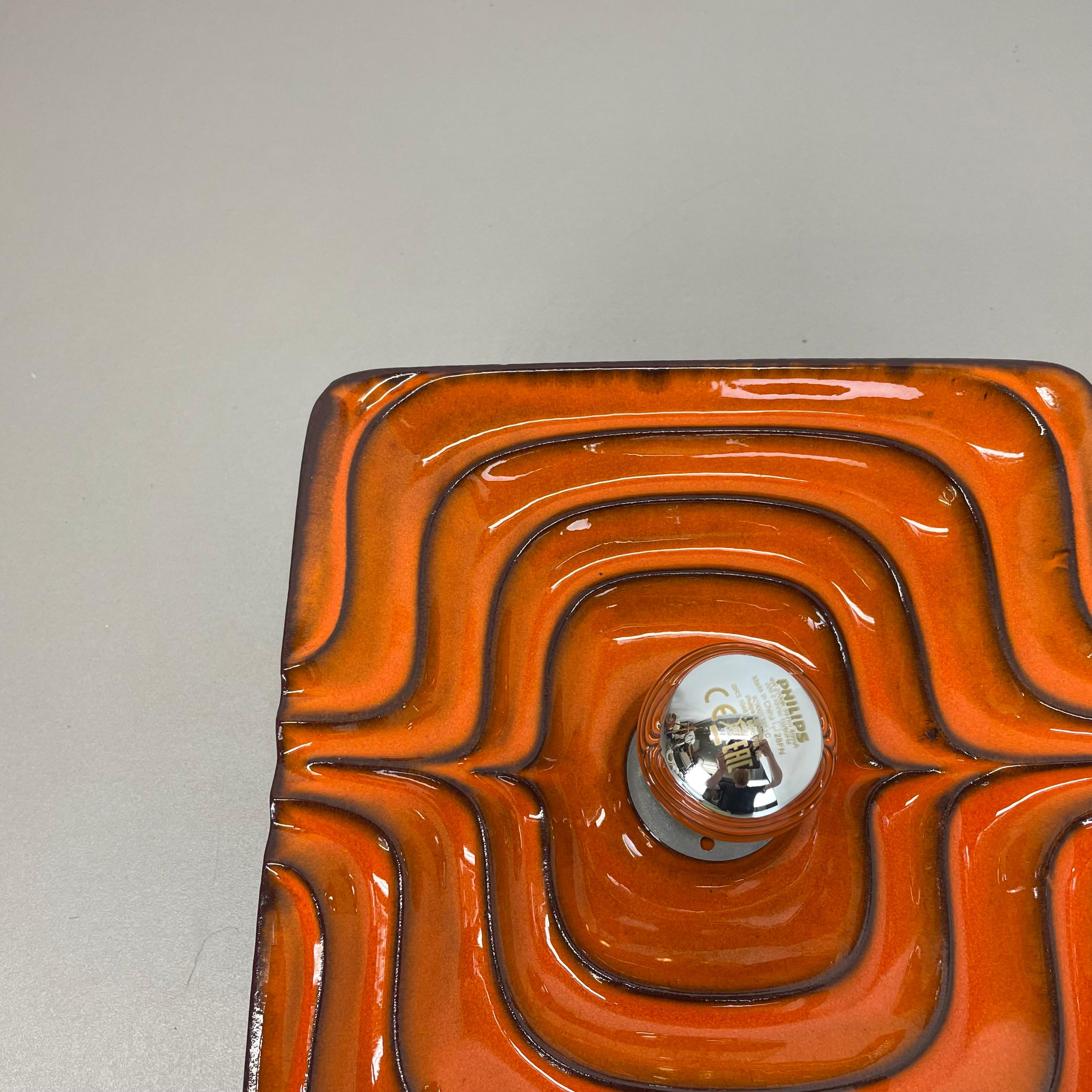 Cubic psychedelic POP ART Fat Lava Wall Light by PAN CERAMICS, Germany, 1970 no1 For Sale 3