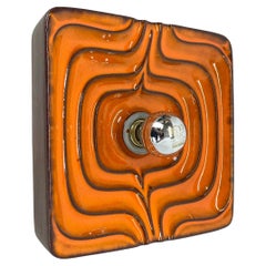 Applique pop art cubique psychédélique en lave grasse de PAN CERAMICS, Allemagne, 1970 n°1