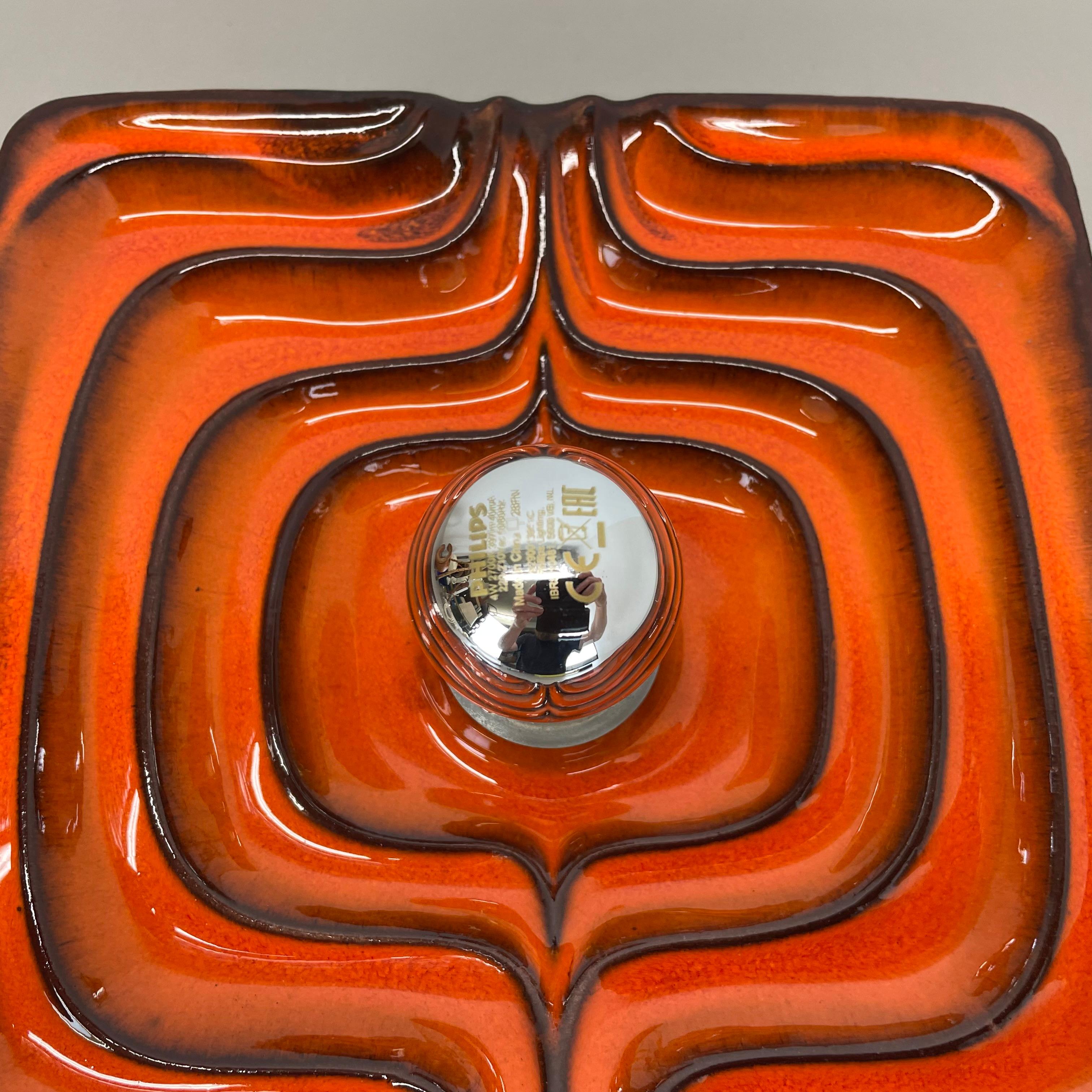 Cubic psychedelic POP ART Fat Lava Wall Light by PAN CERAMICS, Germany, 1970 no2 For Sale 5