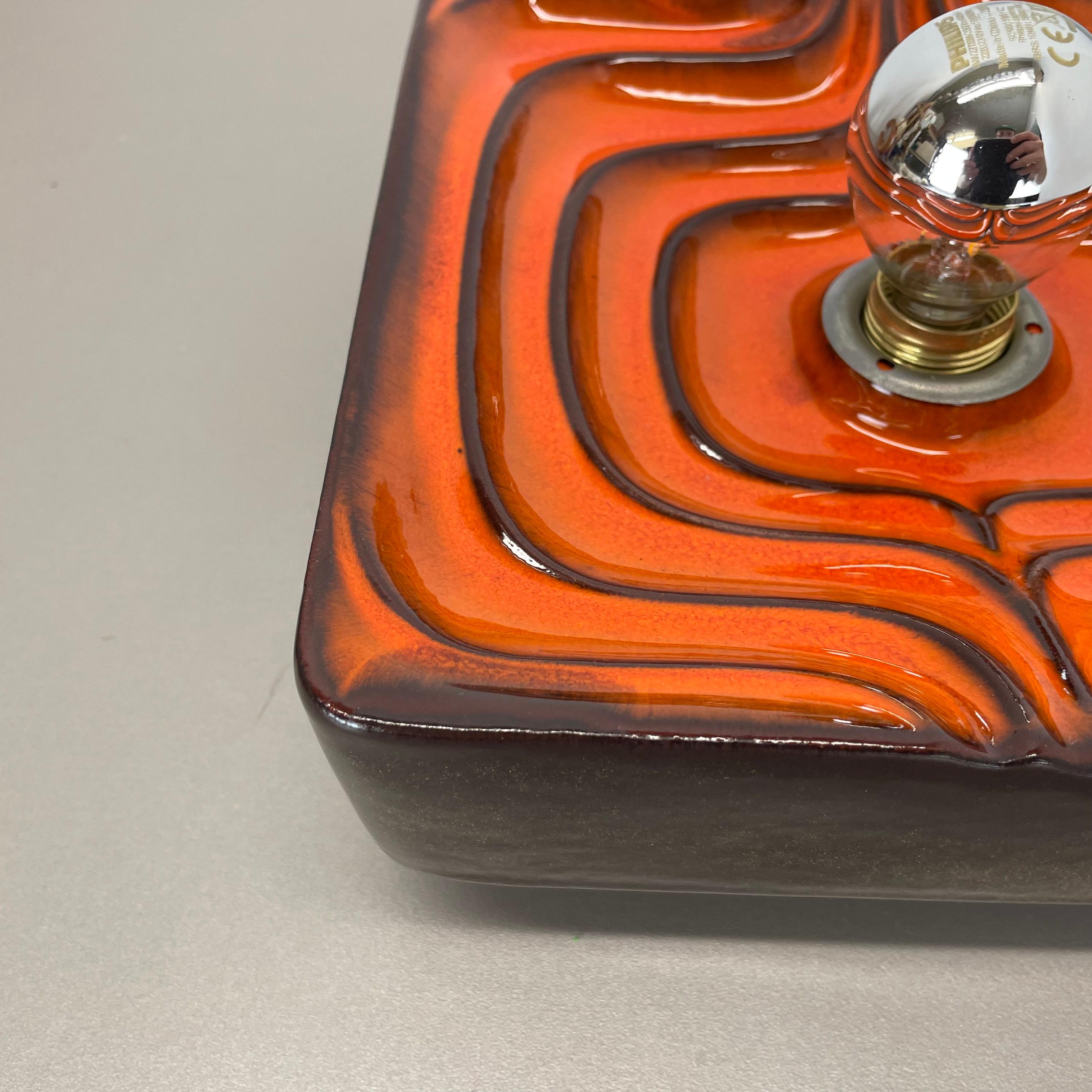 Cubic psychedelic POP ART Fat Lava Wall Light by PAN CERAMICS, Germany, 1970 no2 For Sale 1