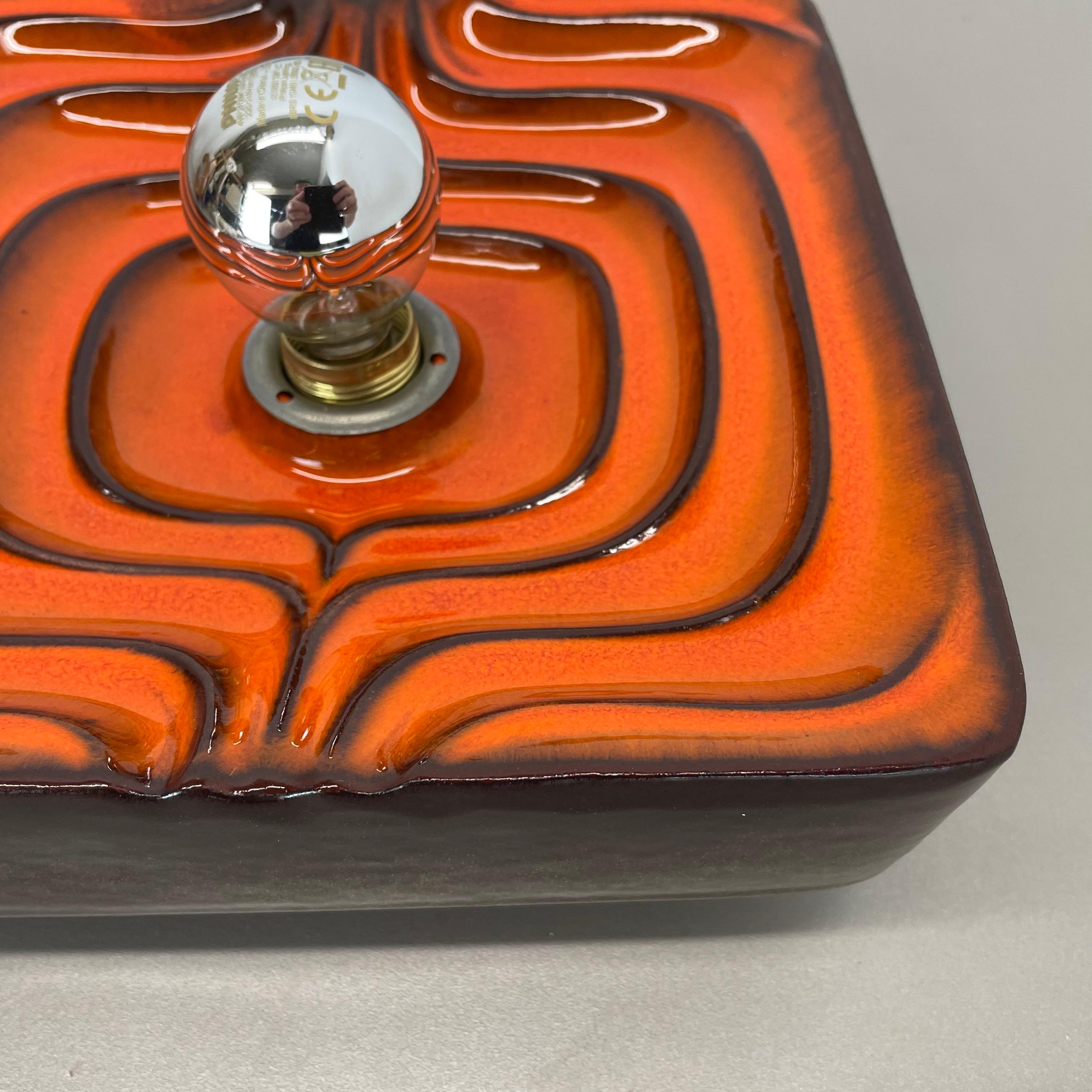 Cubic psychedelic POP ART Fat Lava Wall Light by PAN CERAMICS, Germany, 1970 no2 For Sale 2